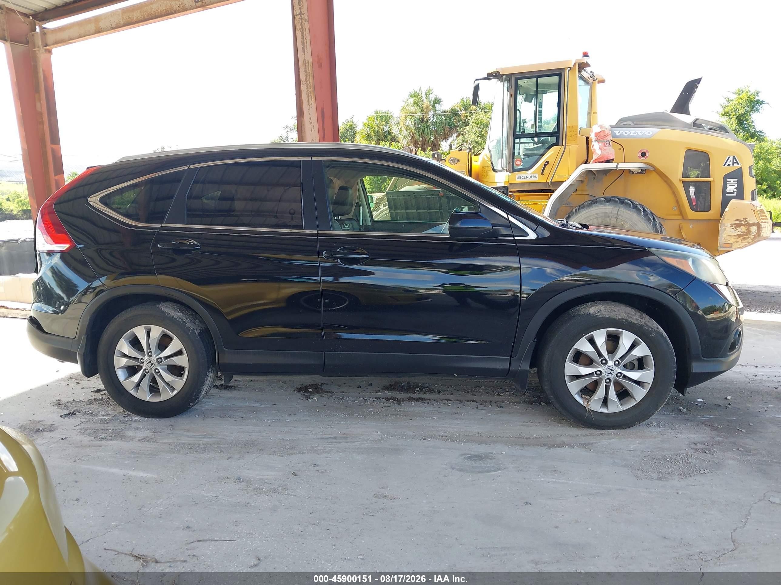 2012 Honda Cr-v Ex-l Black vin: JHLRM3H78CC007492