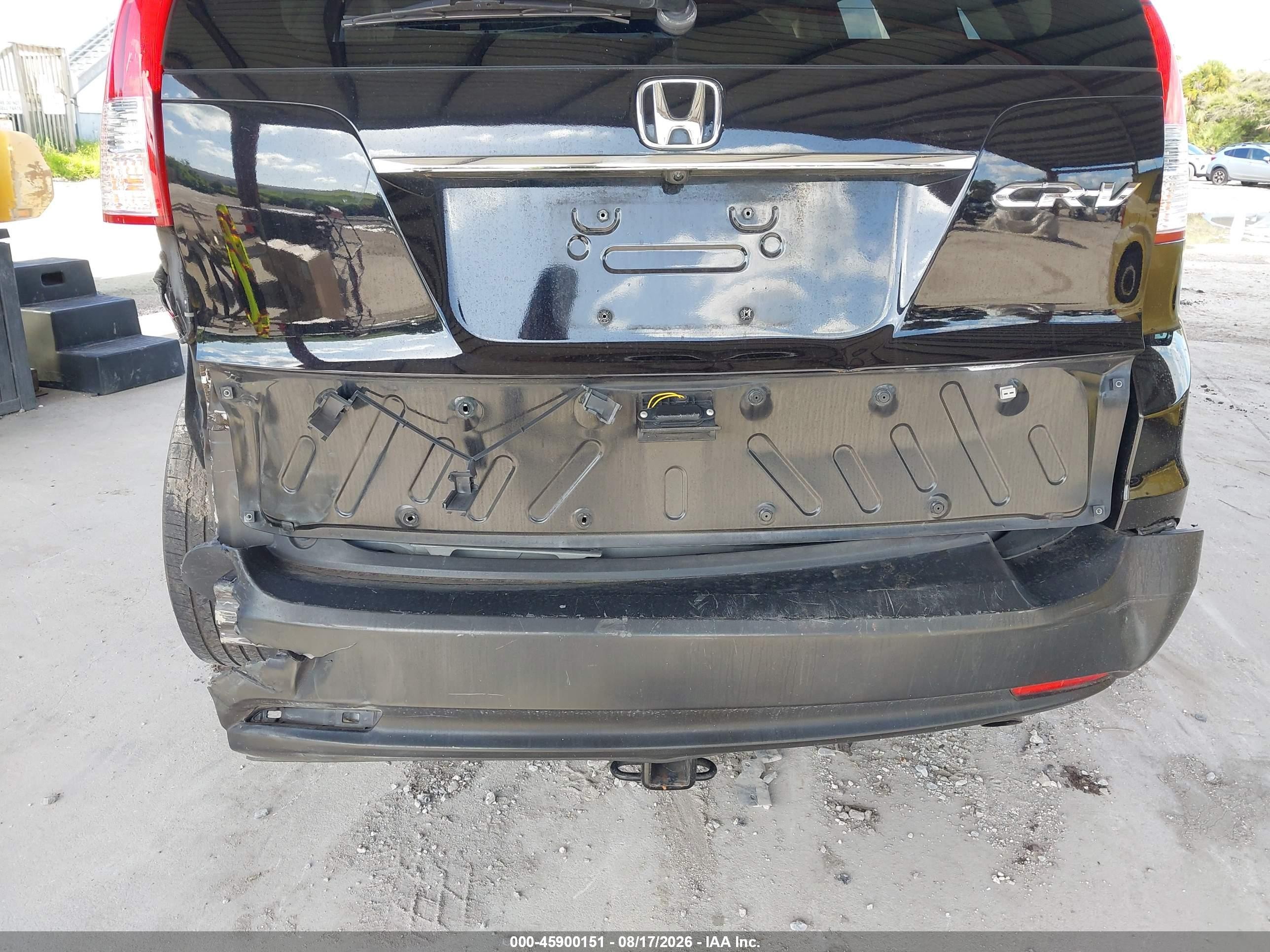 2012 Honda Cr-v Ex-l Black vin: JHLRM3H78CC007492