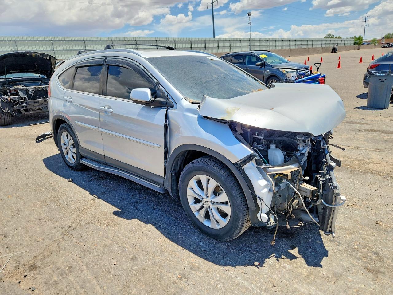 2012 Honda Cr-v Exl Silver vin: JHLRM3H79CC000647