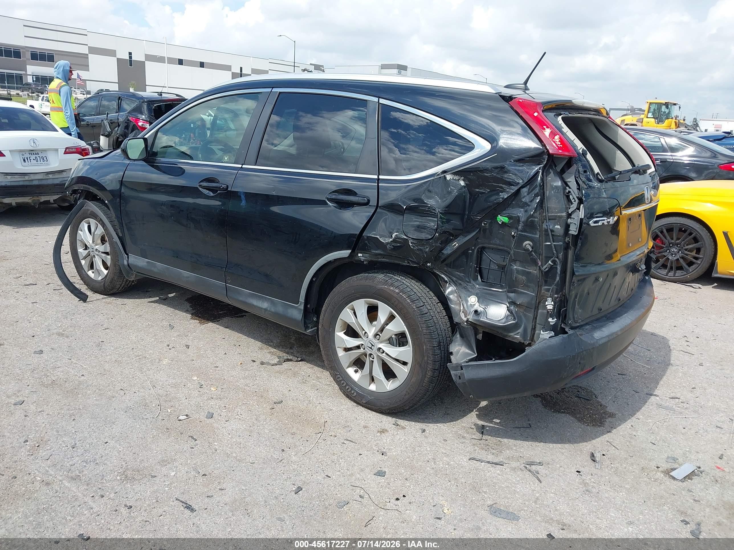 2012 Honda Cr-v Ex-l Black vin: JHLRM3H79CC009896