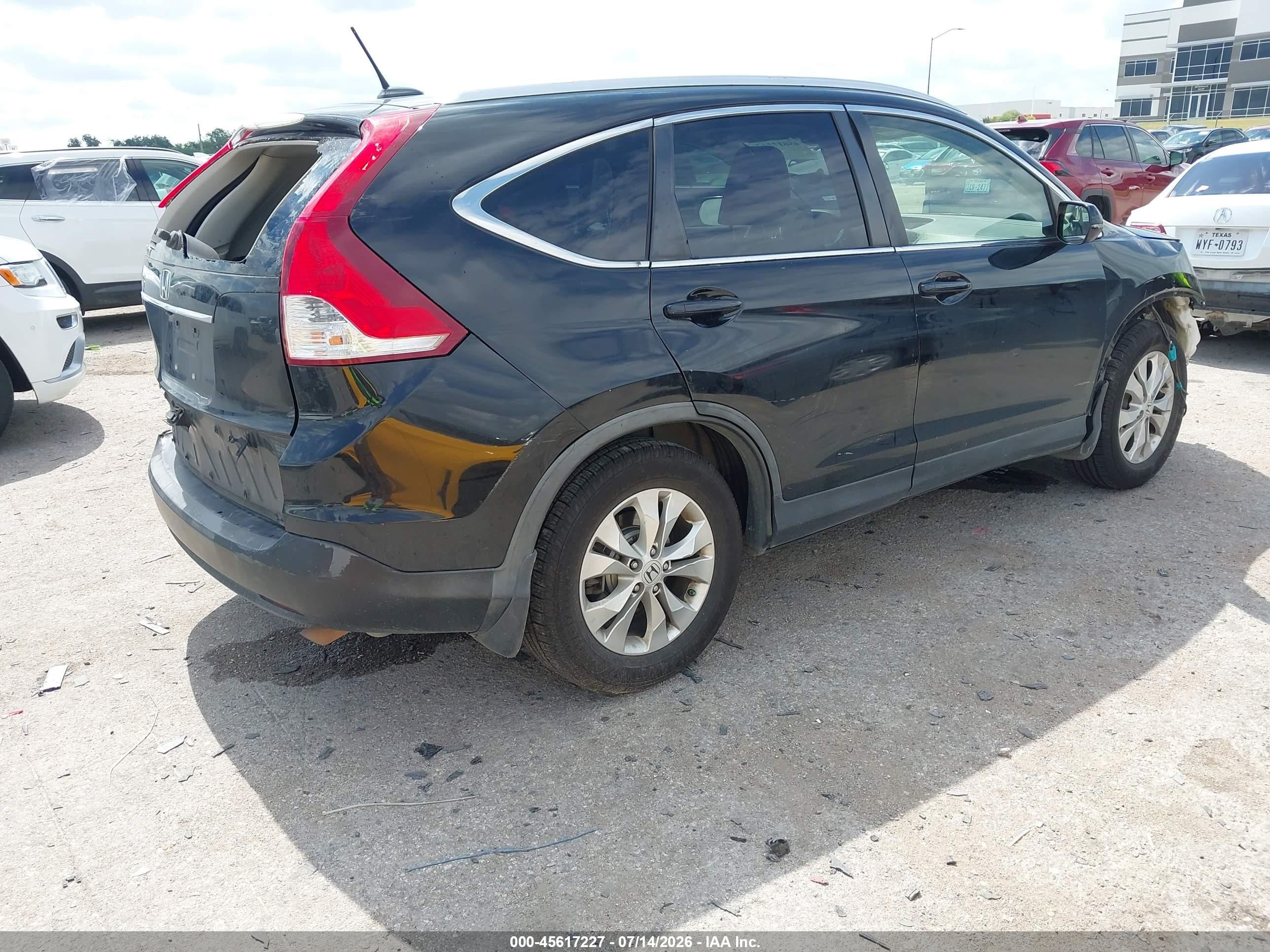 2012 Honda Cr-v Ex-l Black vin: JHLRM3H79CC009896