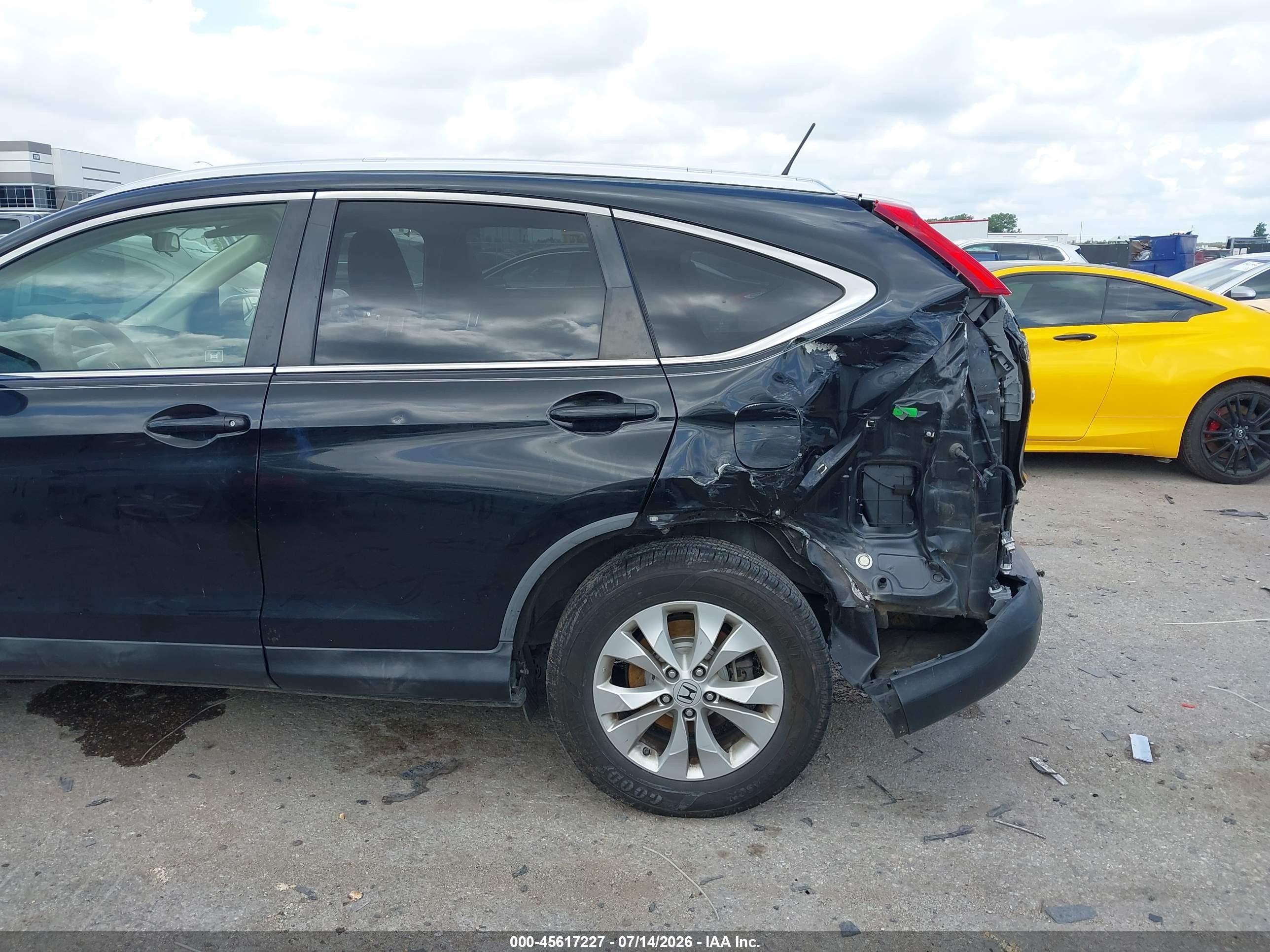 2012 Honda Cr-v Ex-l Black vin: JHLRM3H79CC009896