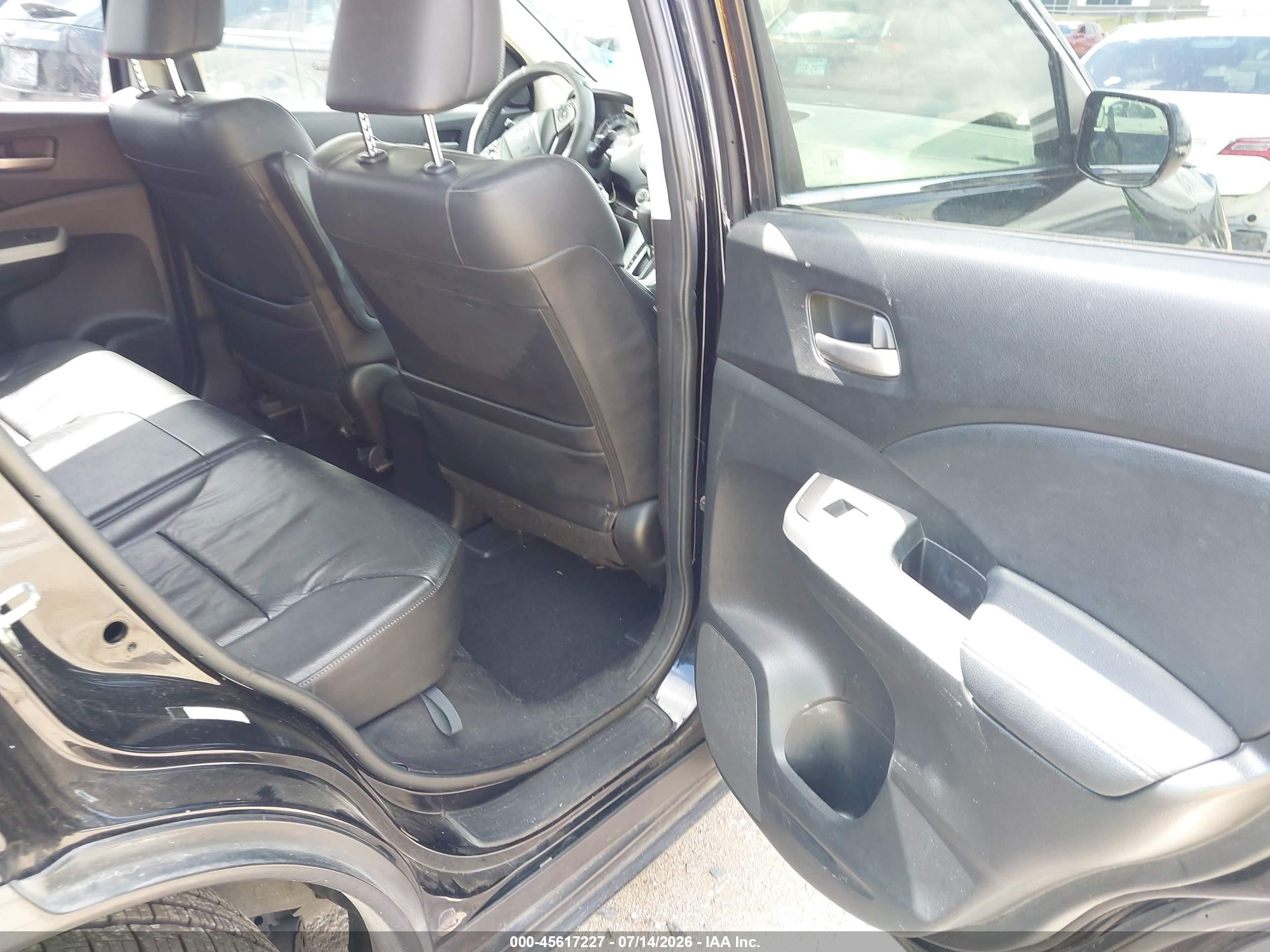 2012 Honda Cr-v Ex-l Black vin: JHLRM3H79CC009896