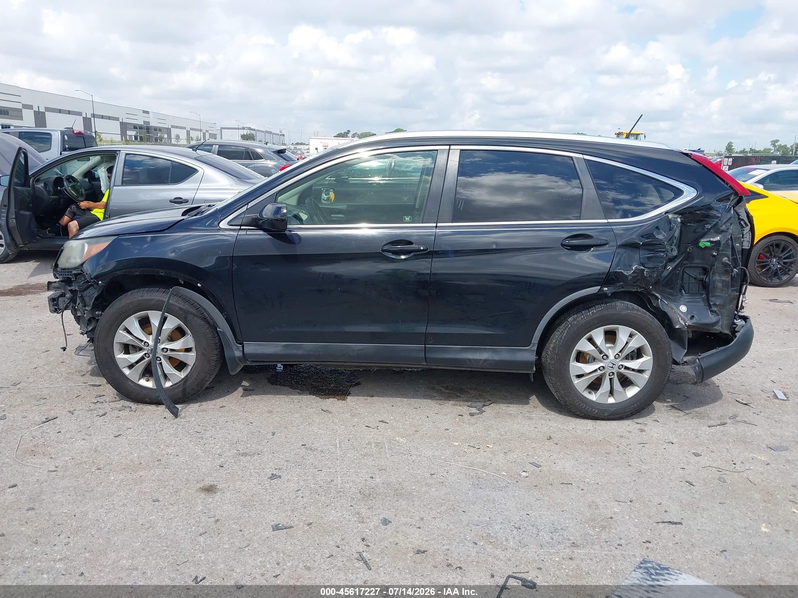 2012 Honda Cr-v Ex-l Black vin: JHLRM3H79CC009896