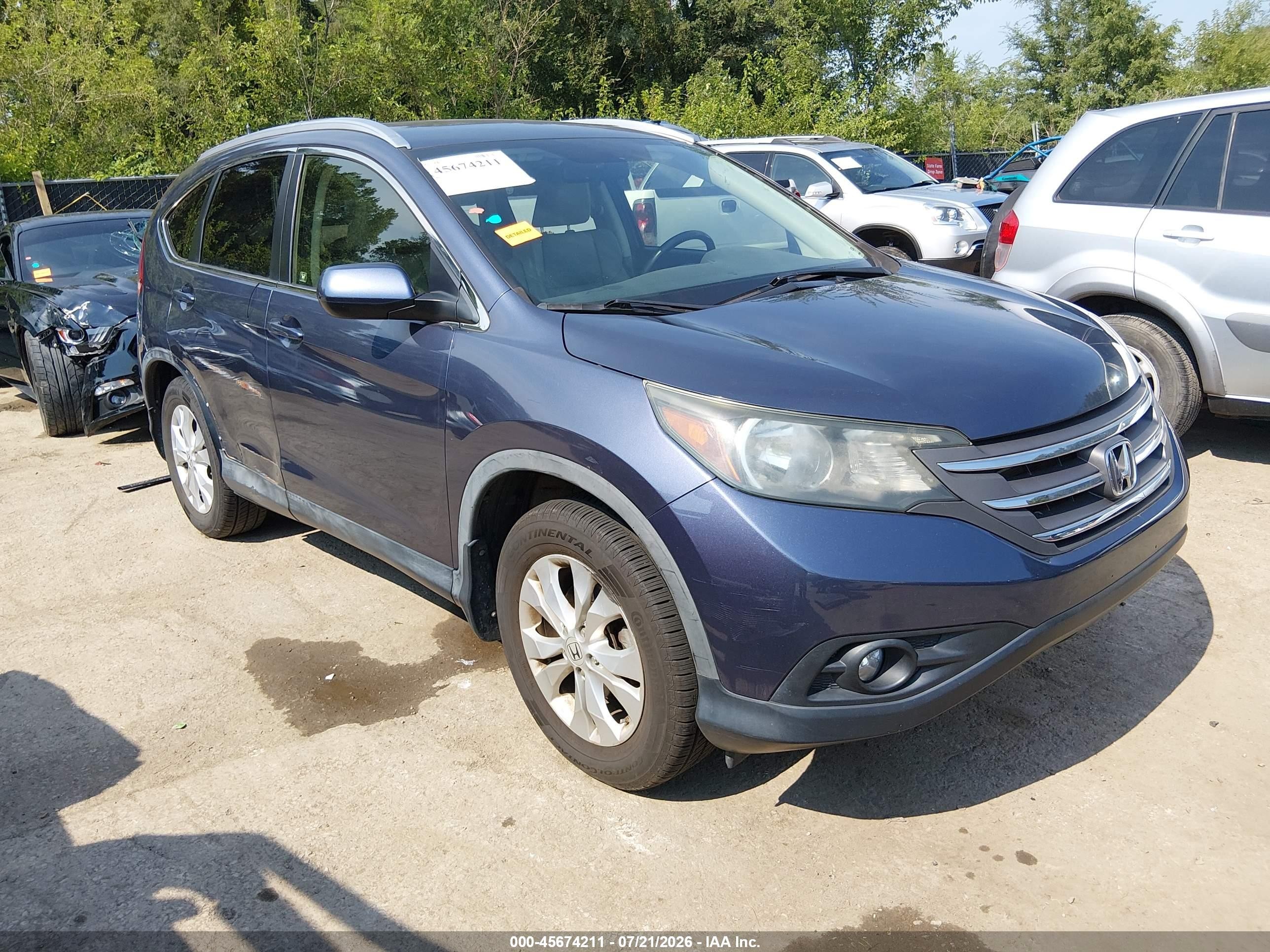 2012 Honda Cr-v Ex-l Gray vin: JHLRM3H79CC010062