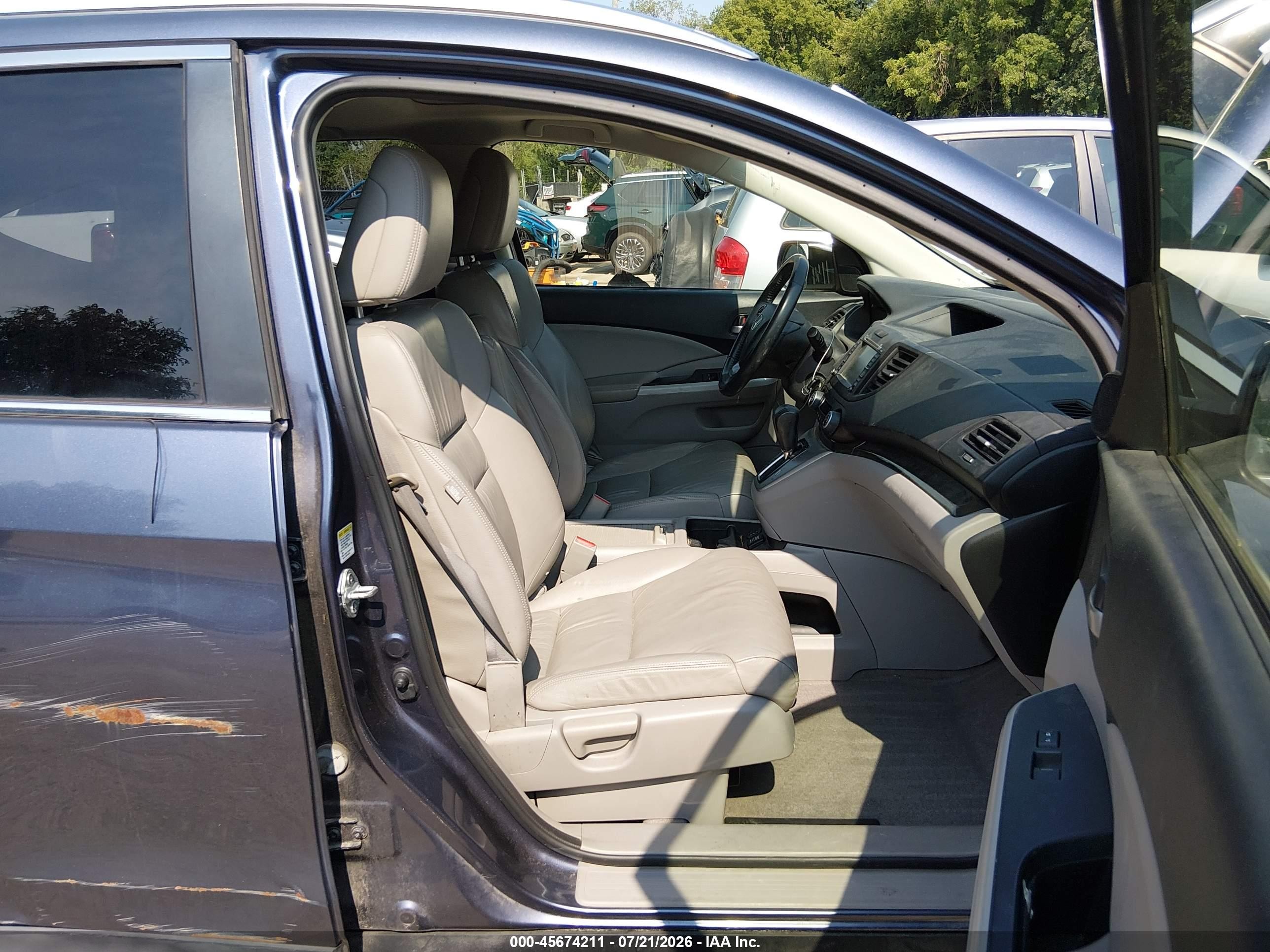 2012 Honda Cr-v Ex-l Gray vin: JHLRM3H79CC010062