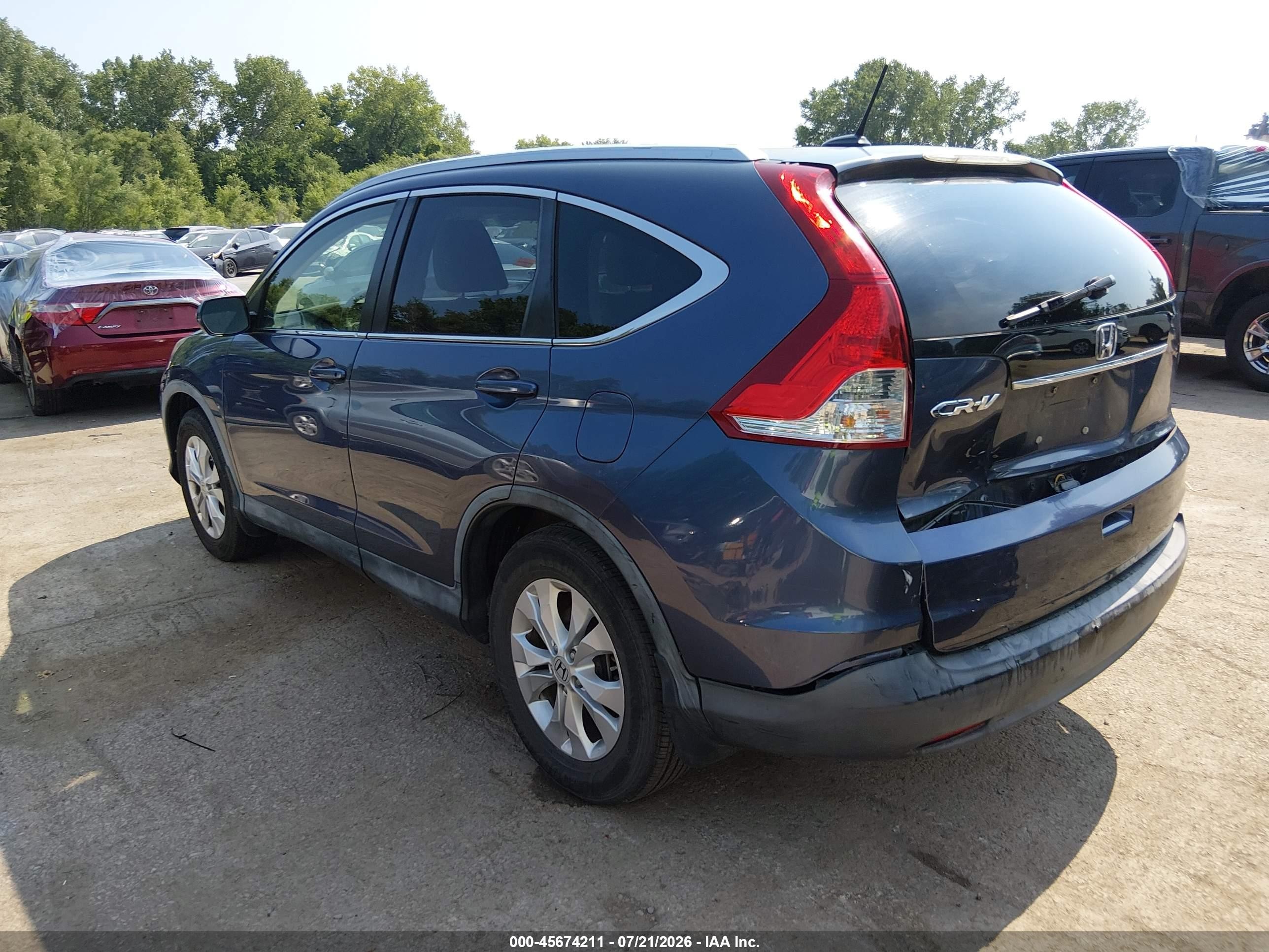 2012 Honda Cr-v Ex-l Gray vin: JHLRM3H79CC010062