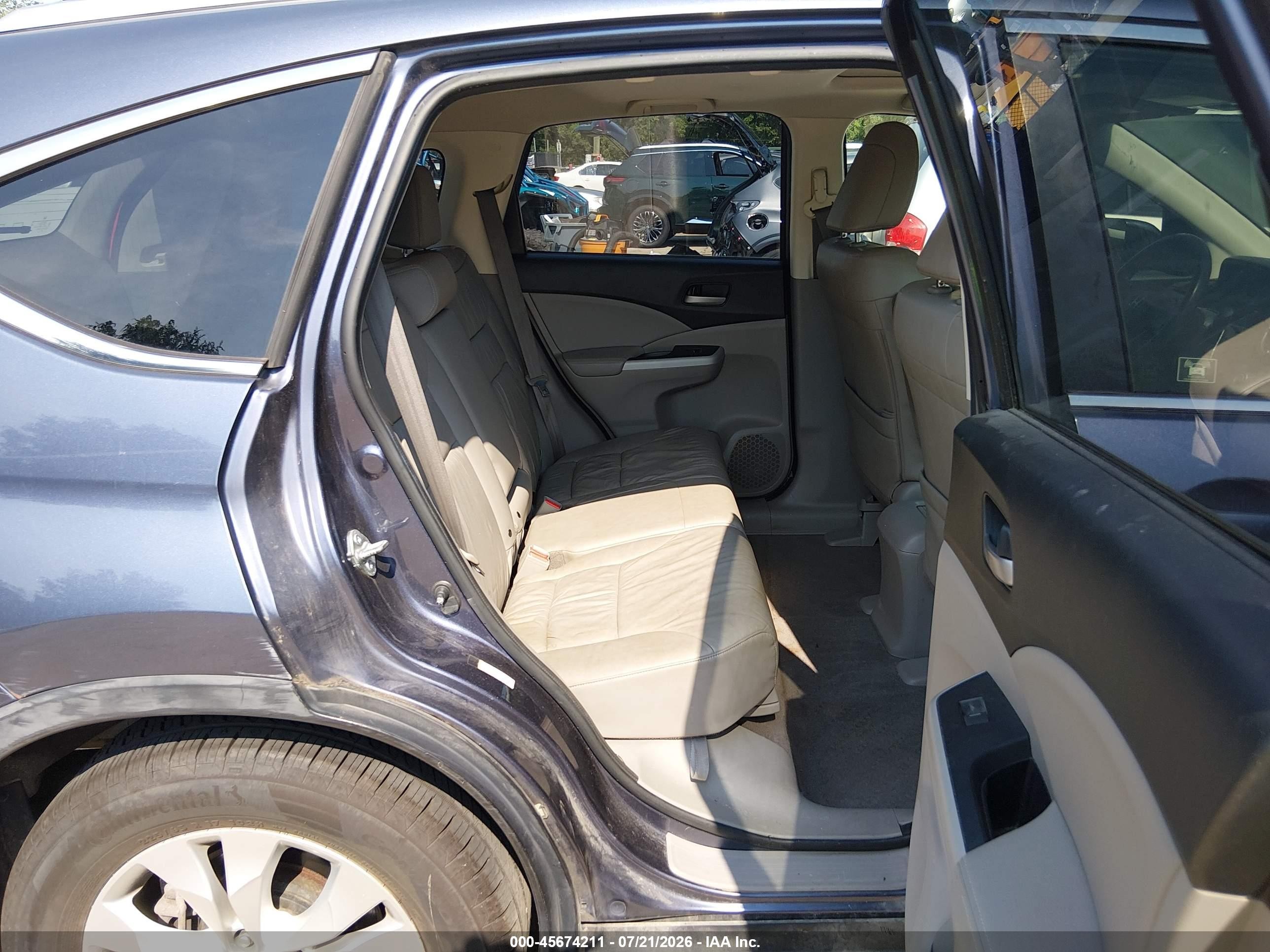 2012 Honda Cr-v Ex-l Gray vin: JHLRM3H79CC010062