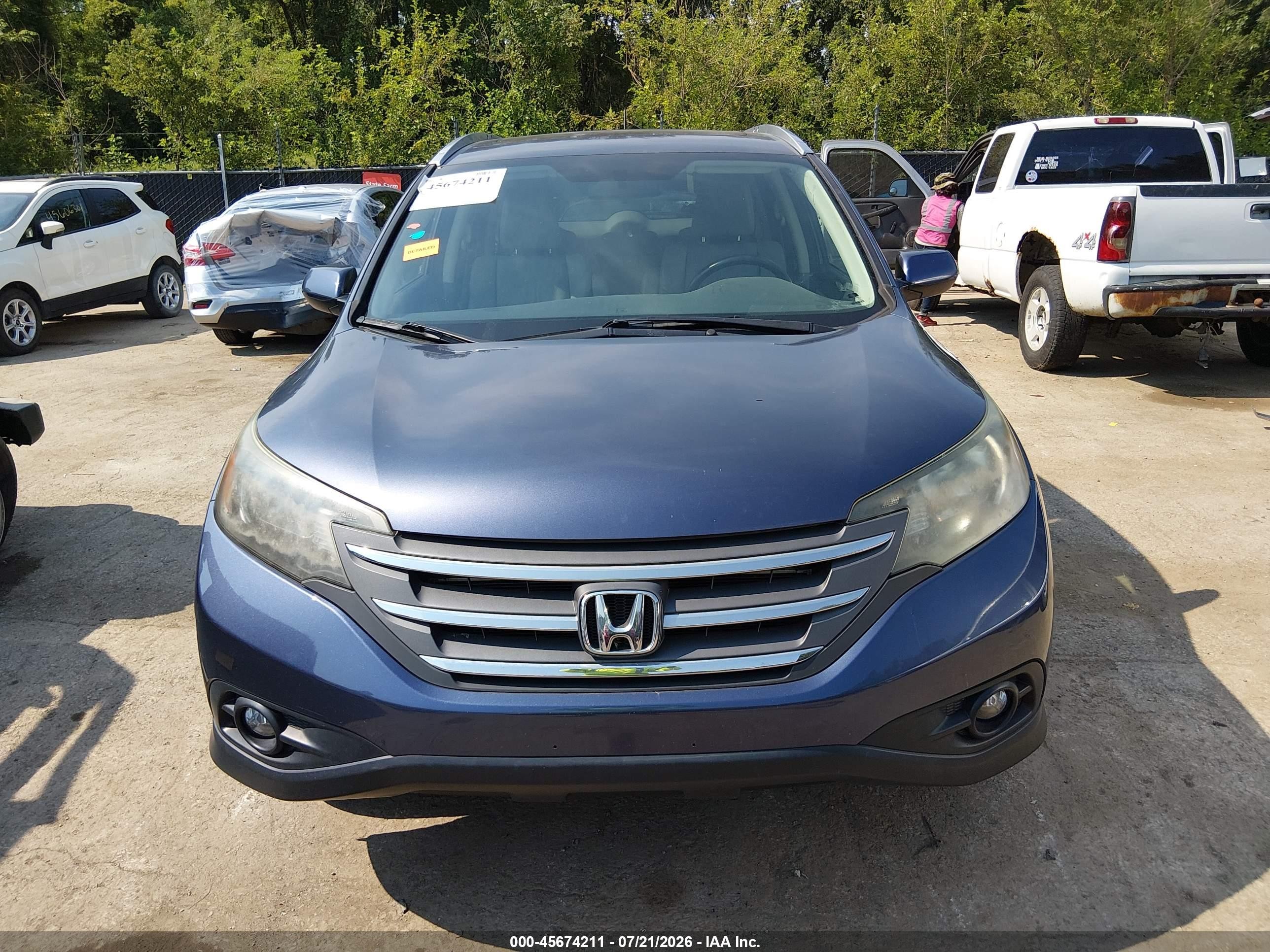 2012 Honda Cr-v Ex-l Gray vin: JHLRM3H79CC010062