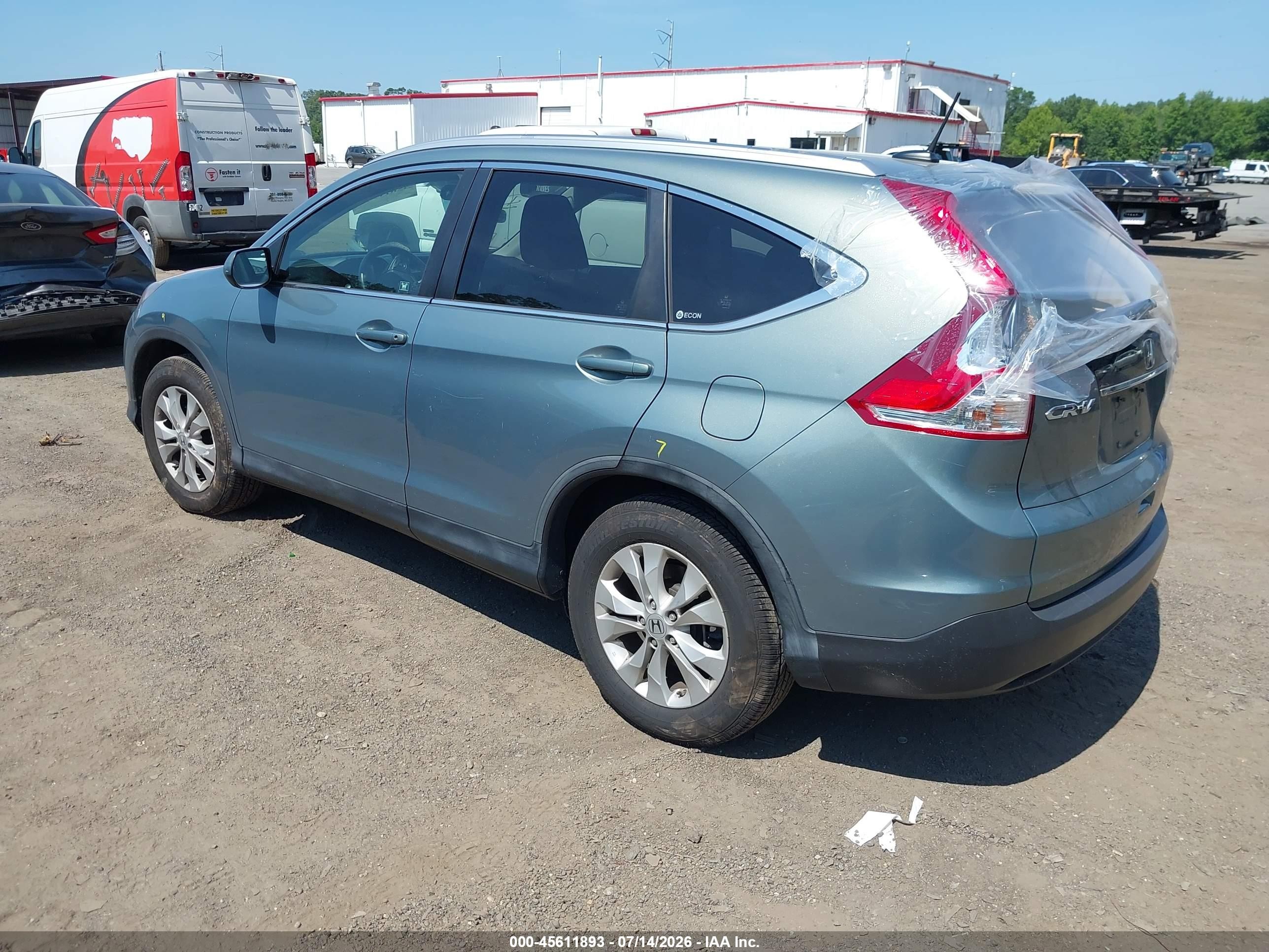 2012 Honda Cr-v Ex-l Green vin: JHLRM3H7XCC000852