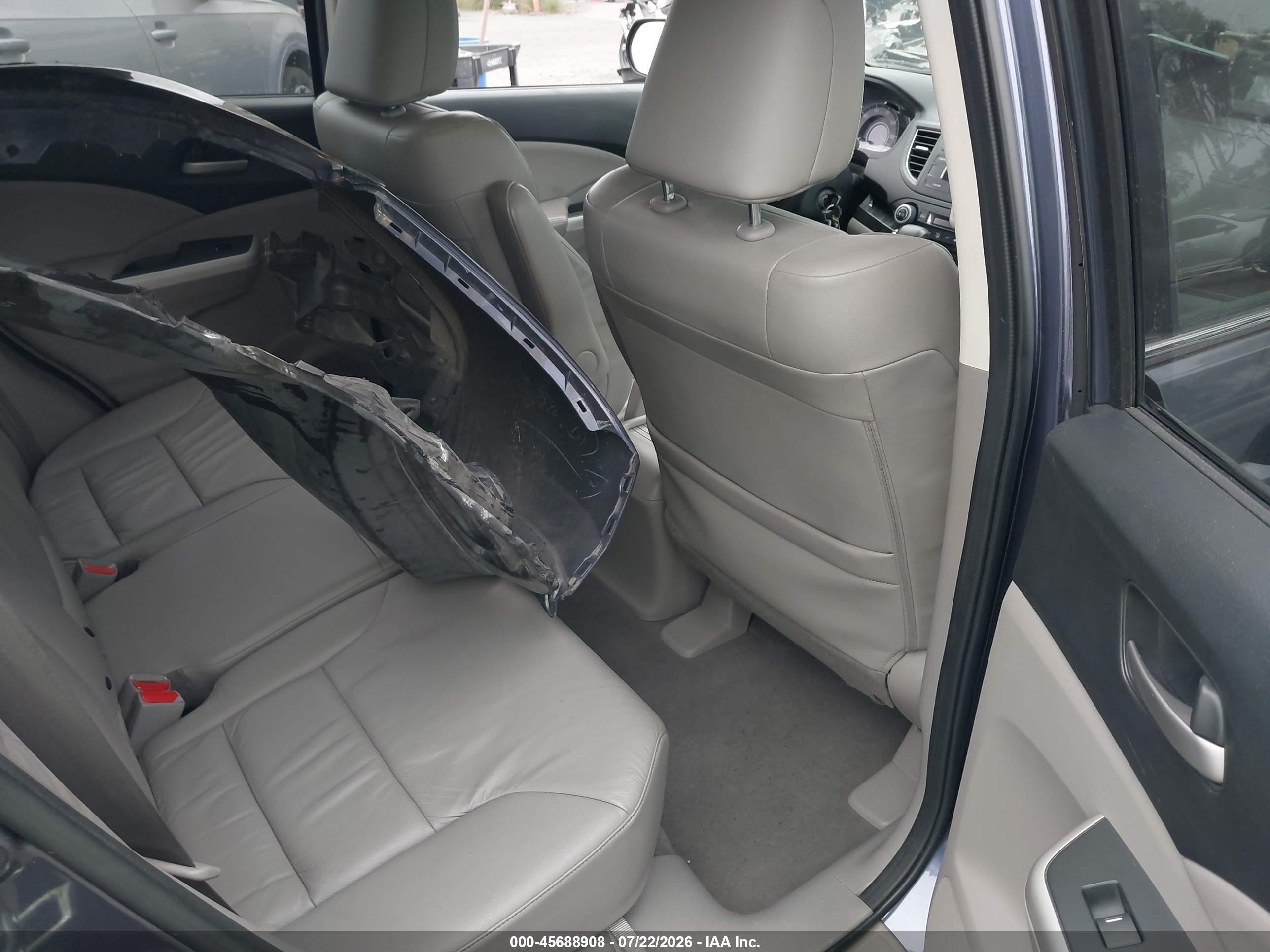 2012 Honda Cr-v Ex-l Gray vin: JHLRM3H7XCC004724