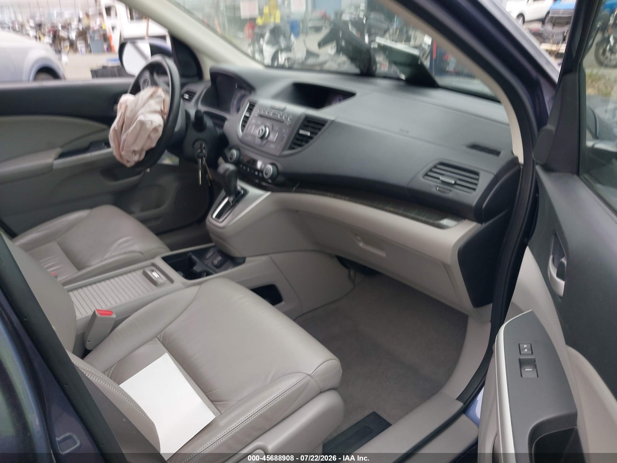 2012 Honda Cr-v Ex-l Gray vin: JHLRM3H7XCC004724