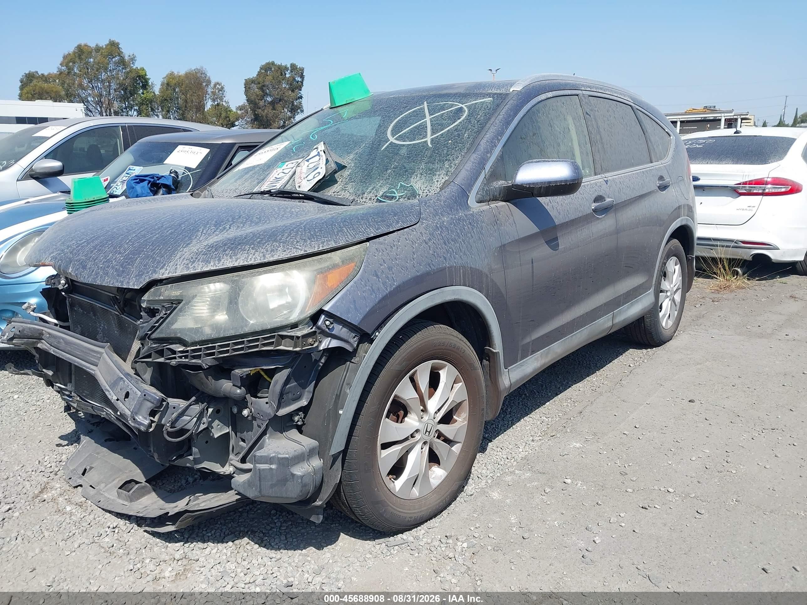 2012 Honda Cr-v Ex-l Gray vin: JHLRM3H7XCC004724