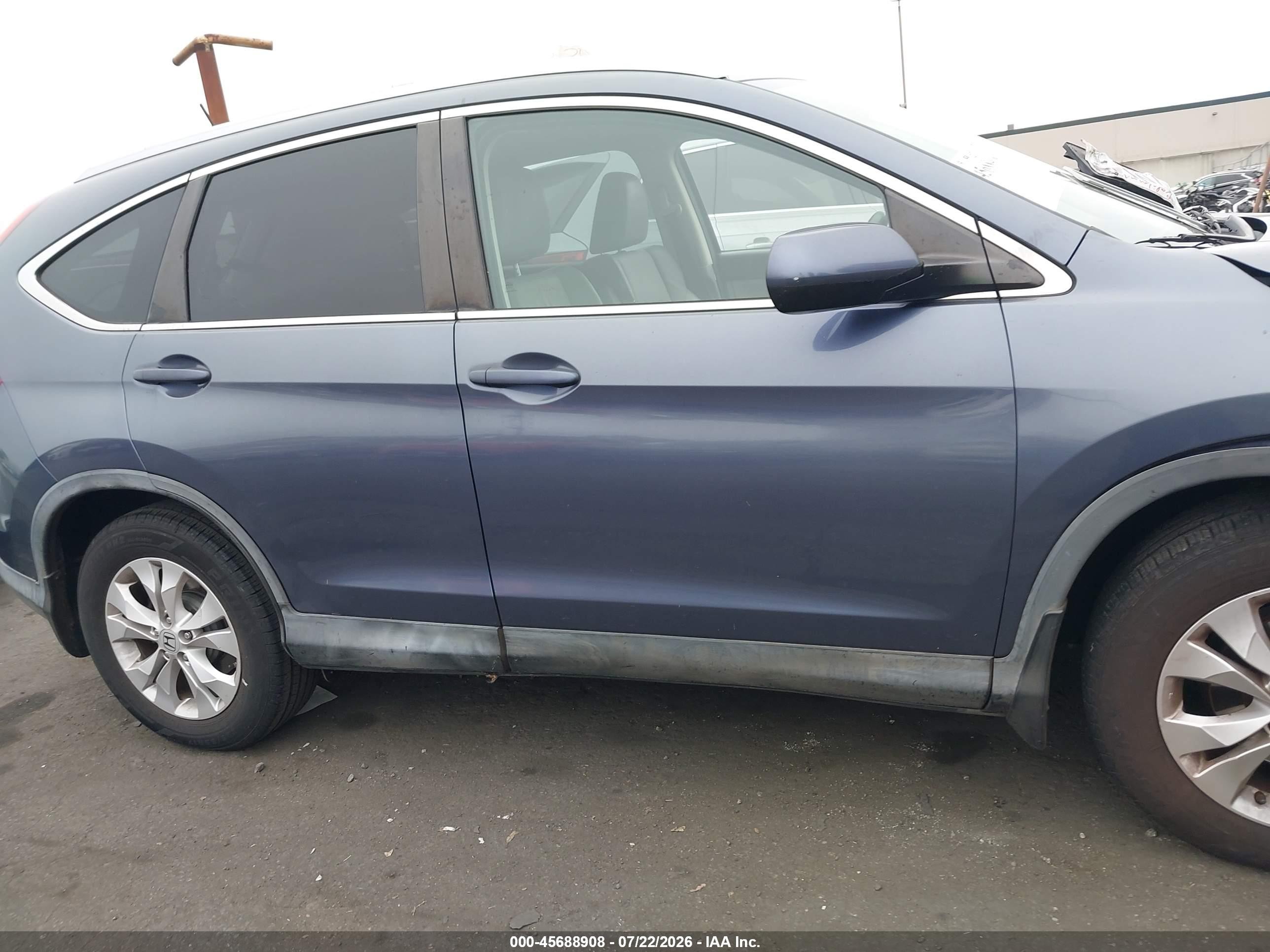 2012 Honda Cr-v Ex-l Gray vin: JHLRM3H7XCC004724