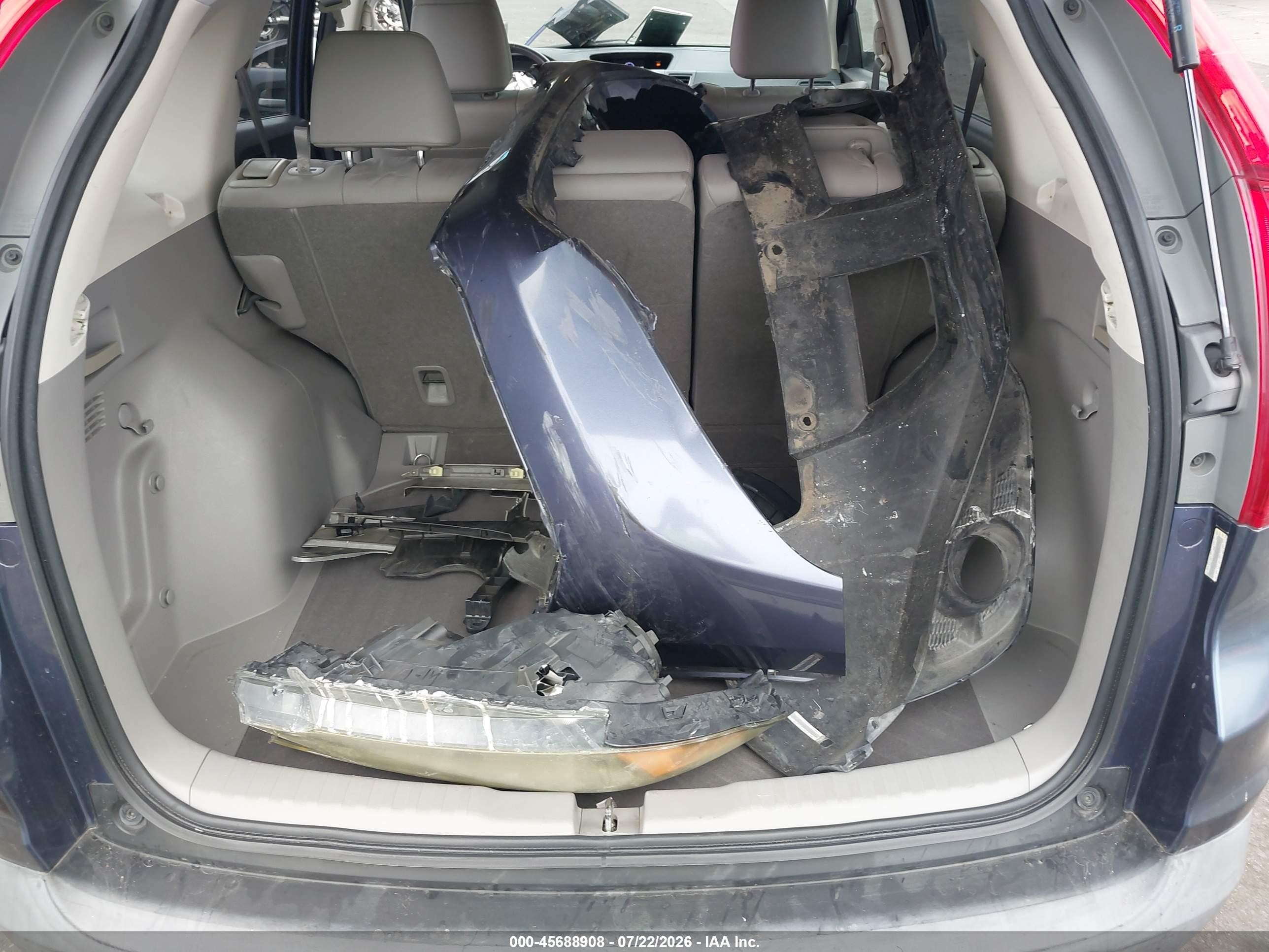 2012 Honda Cr-v Ex-l Gray vin: JHLRM3H7XCC004724