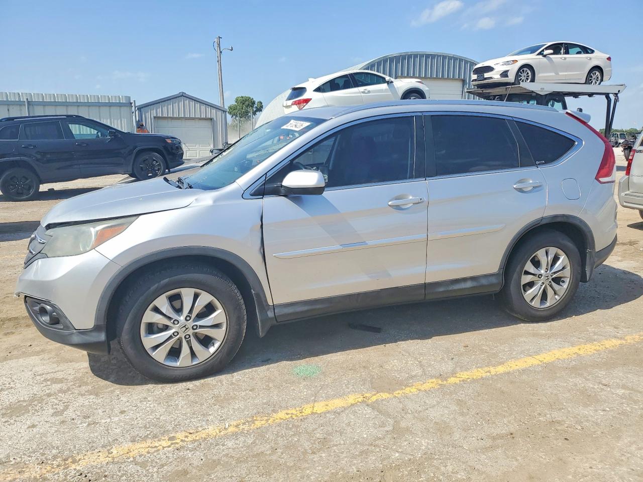 2012 Honda Cr-v Exl Silver vin: JHLRM3H7XCC008305