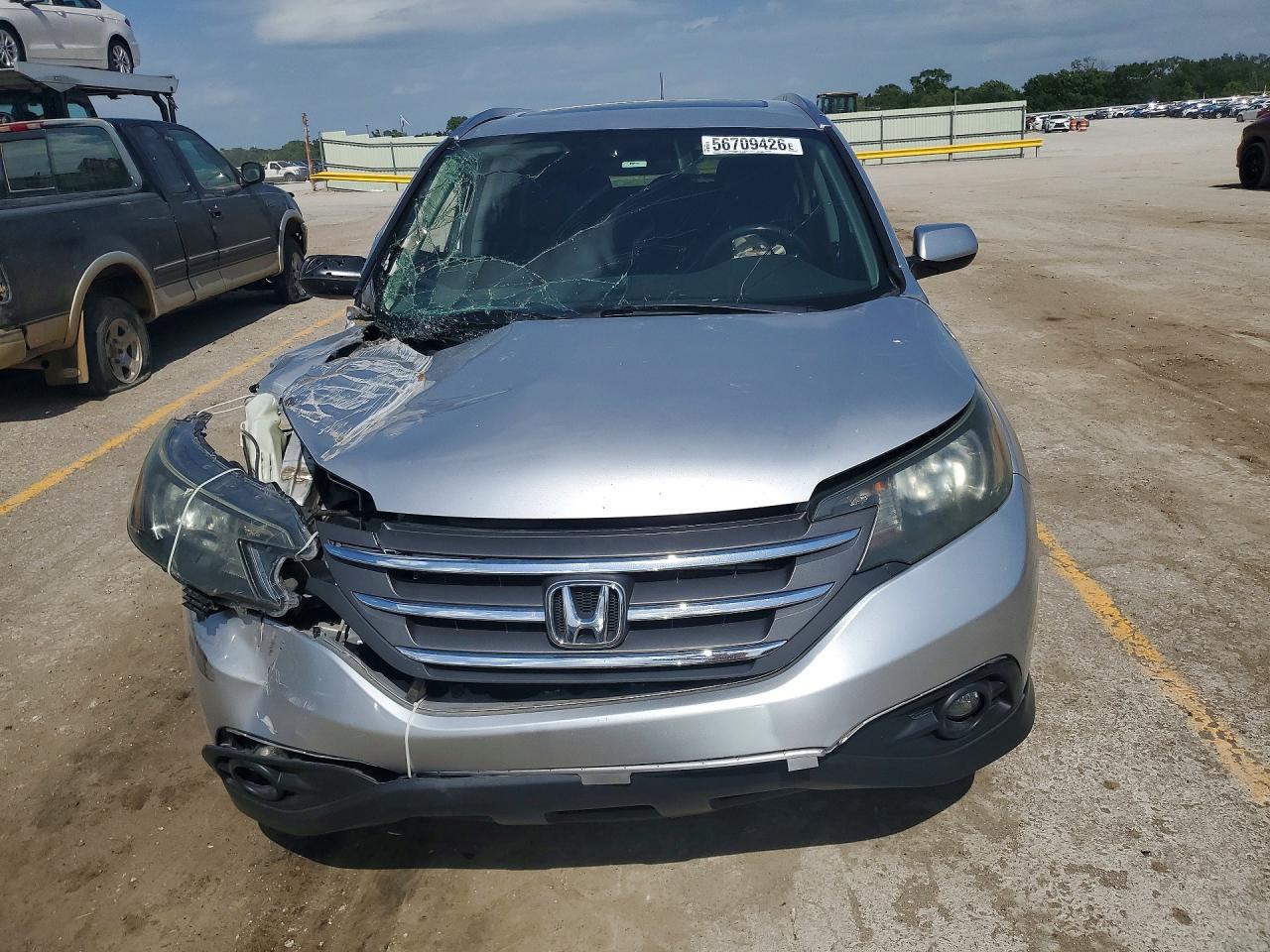 2012 Honda Cr-v Exl Silver vin: JHLRM3H7XCC008305