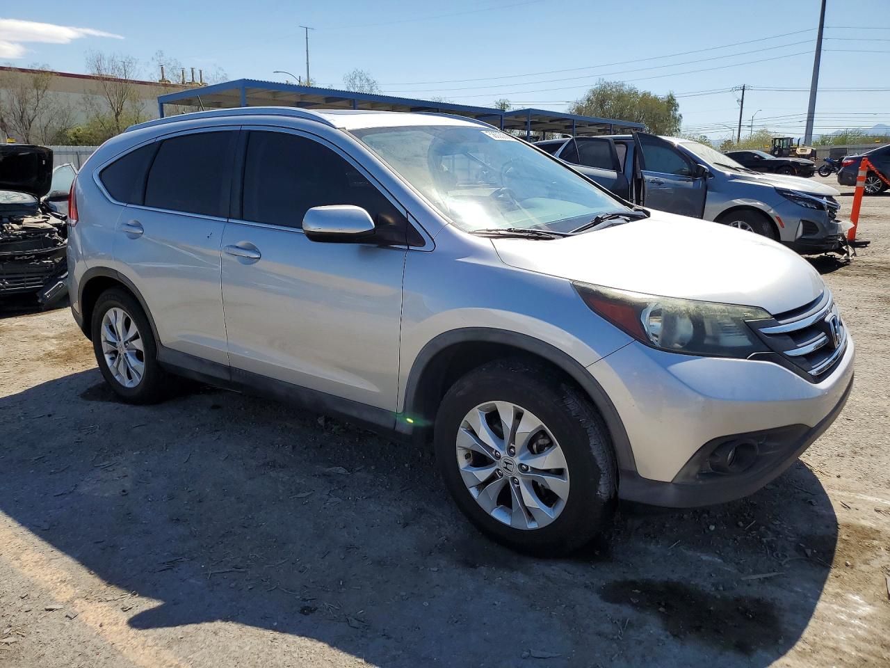 2012 Honda Cr-v Exl Silver vin: JHLRM3H7XCC009647