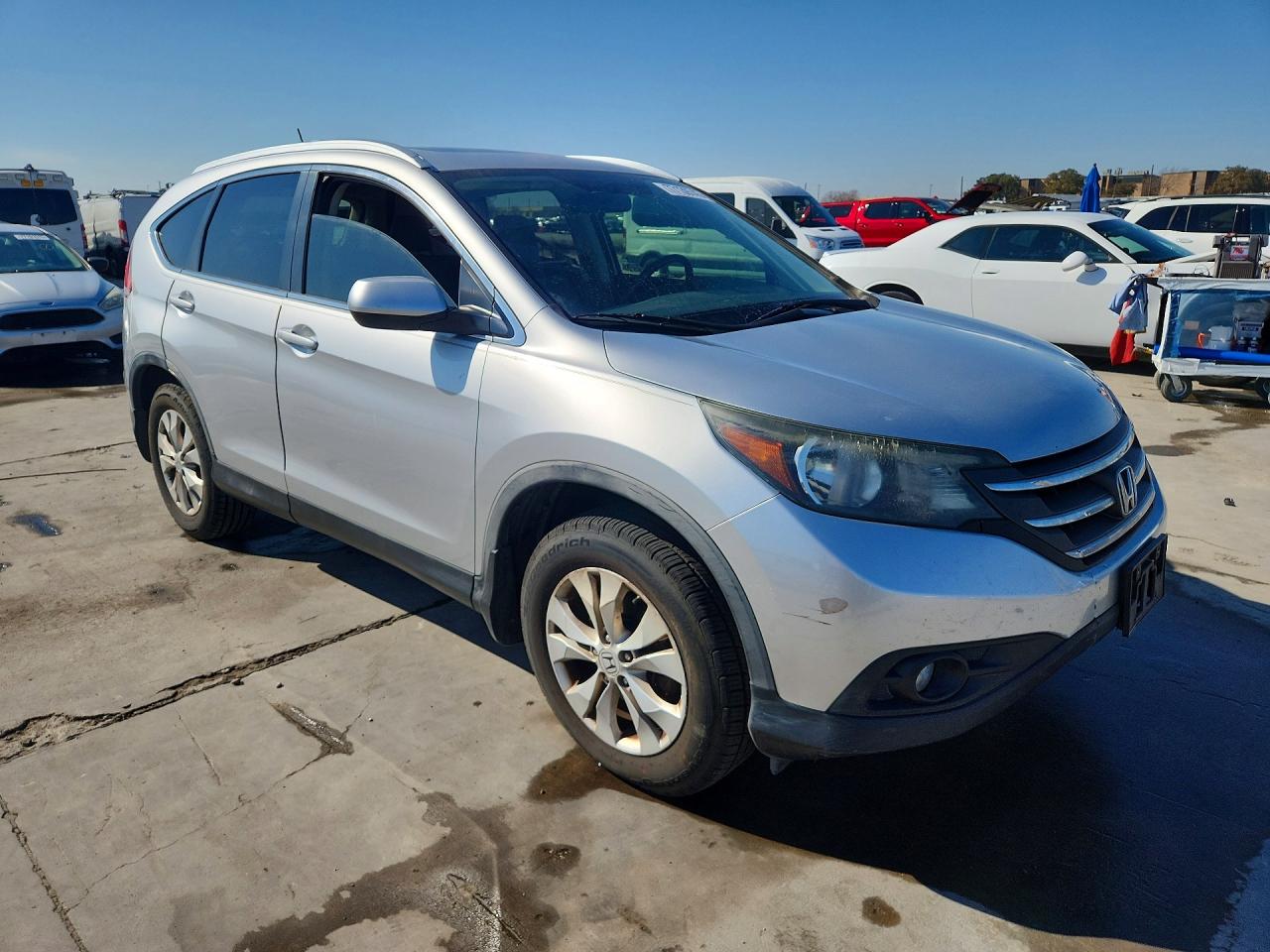 2012 Honda Cr-v Exl Silver vin: JHLRM3H7XCC010572