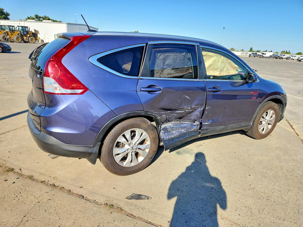 2012 Honda Cr-v Exl Blue vin: JHLRM3H7XCC011740