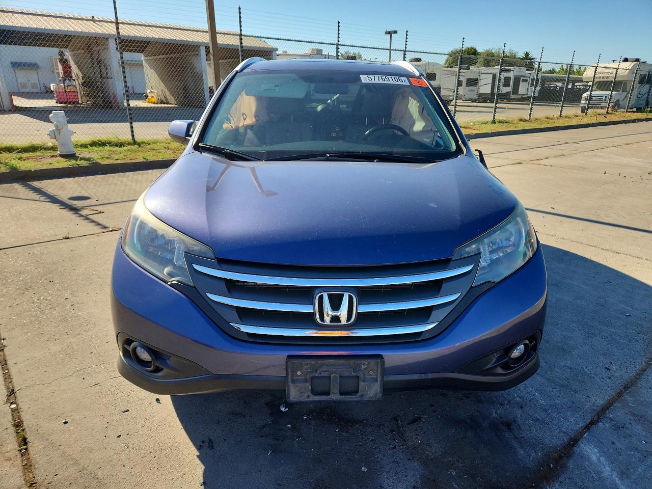 2012 Honda Cr-v Exl Blue vin: JHLRM3H7XCC011740