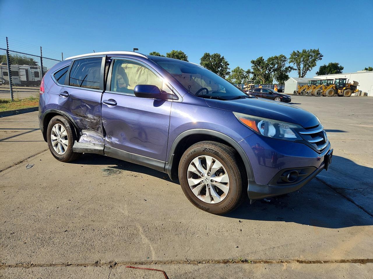 2012 Honda Cr-v Exl Blue vin: JHLRM3H7XCC011740