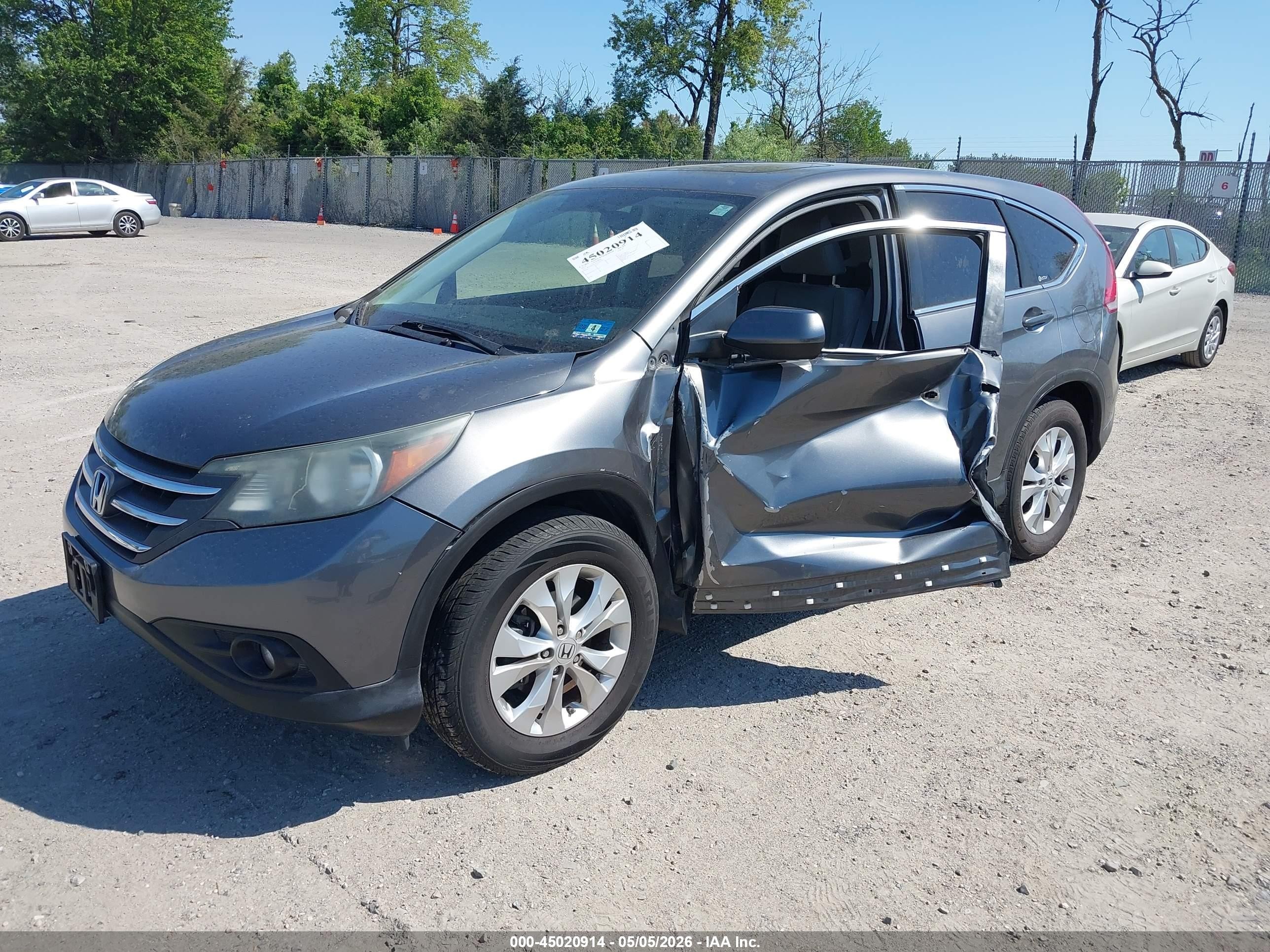 2012 Honda Cr-v Ex Gray vin: JHLRM4H52CC019075