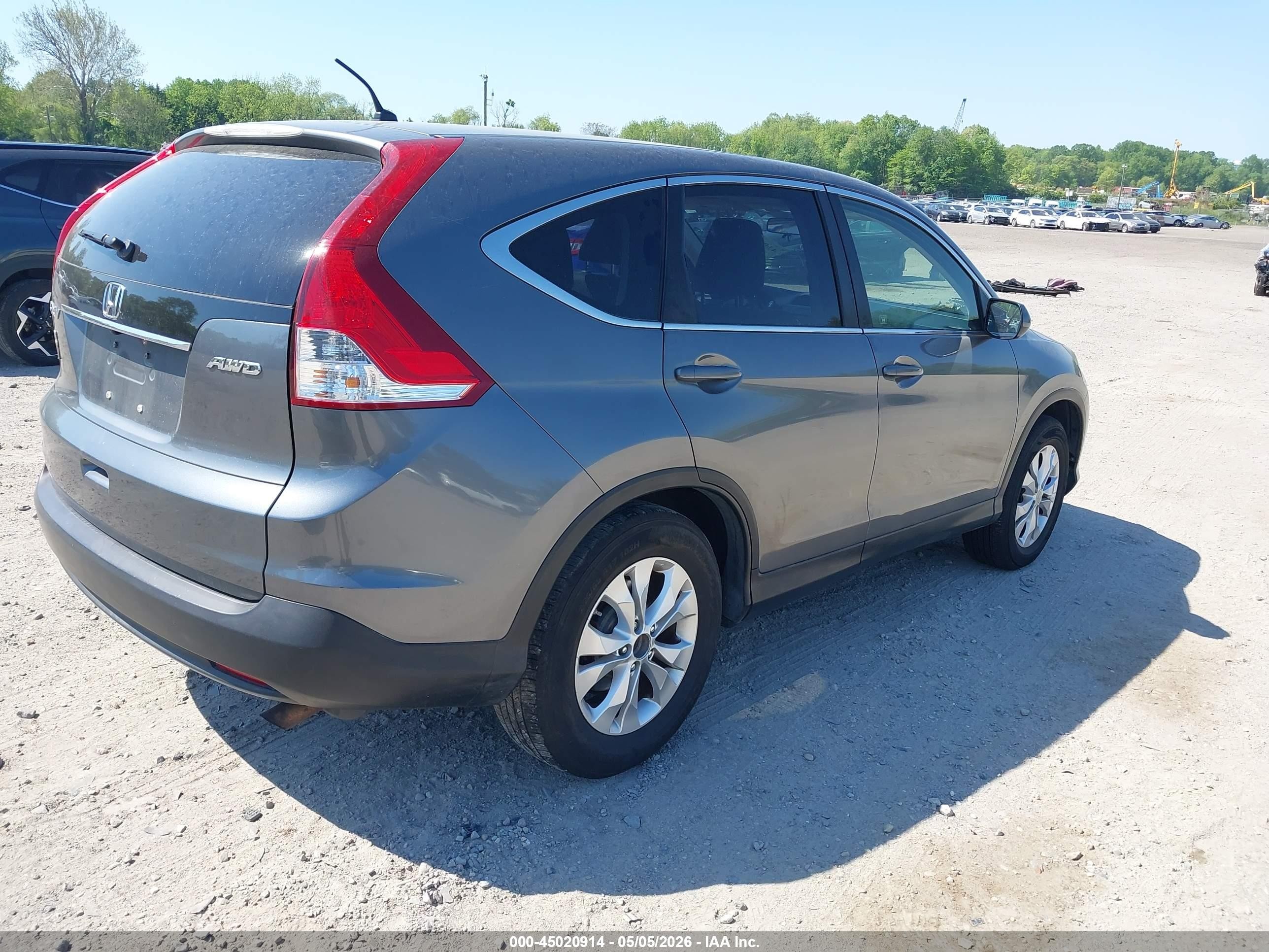 2012 Honda Cr-v Ex Gray vin: JHLRM4H52CC019075