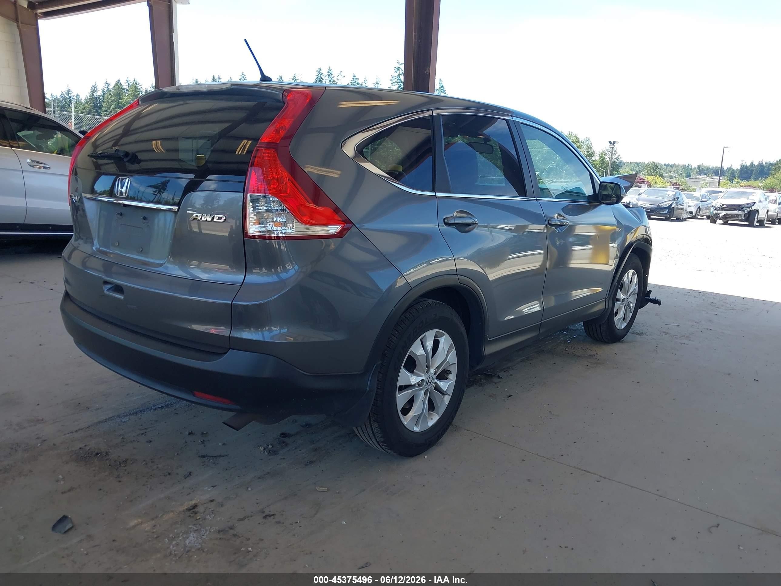 2012 Honda Cr-v Ex Gray vin: JHLRM4H52CC027810