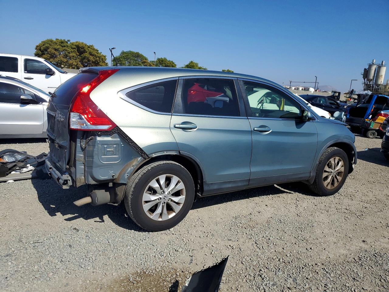 2012 Honda Cr-v Ex Green vin: JHLRM4H53CC011728