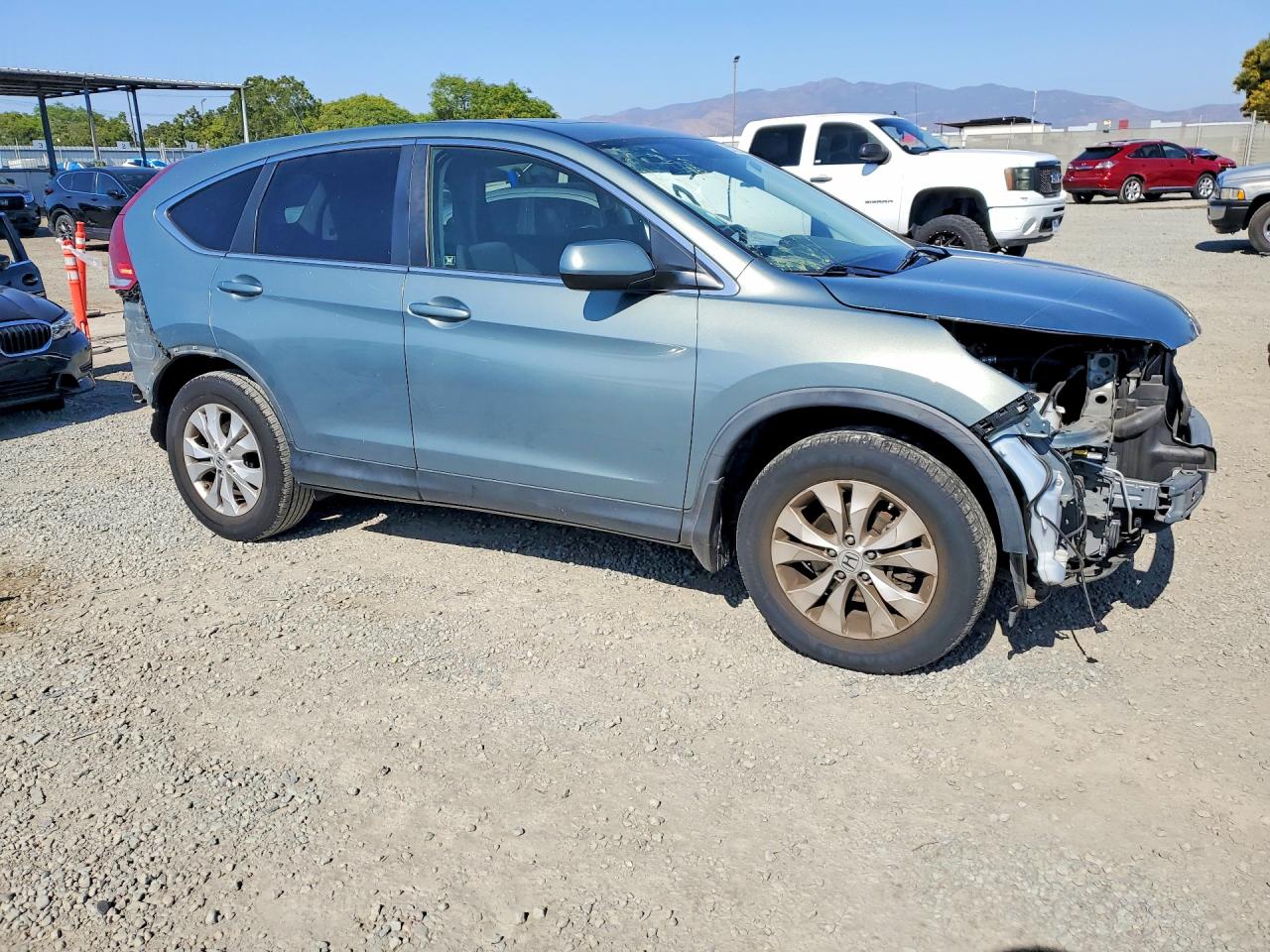 2012 Honda Cr-v Ex Green vin: JHLRM4H53CC011728