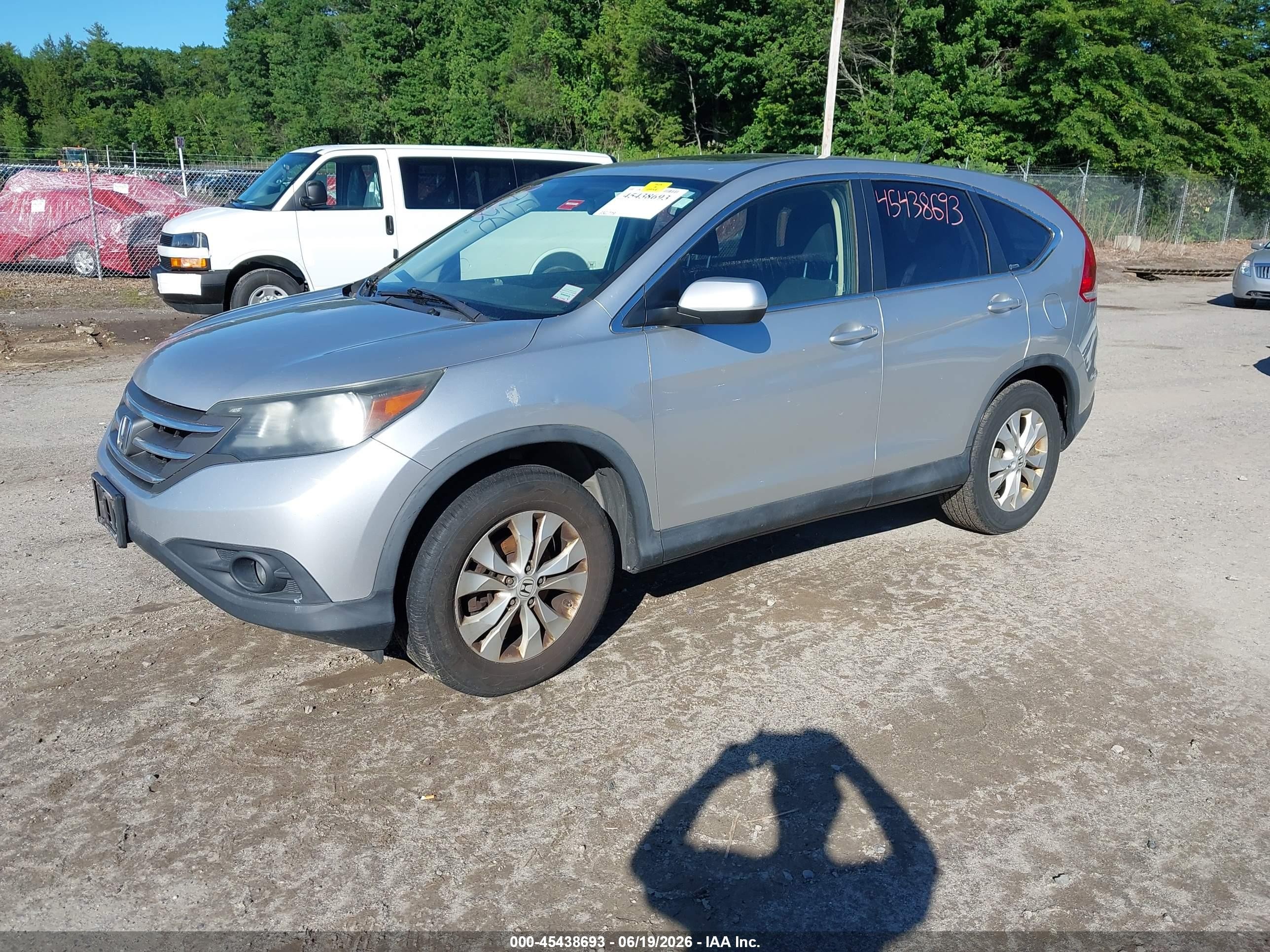2012 Honda Cr-v Ex Silver vin: JHLRM4H55CC010368