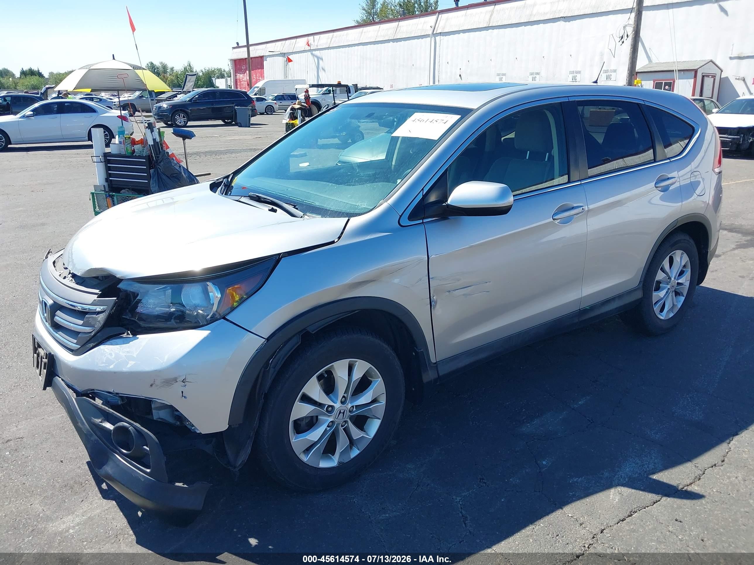 2012 Honda Cr-v Ex Серебряный vin: JHLRM4H55CC018910