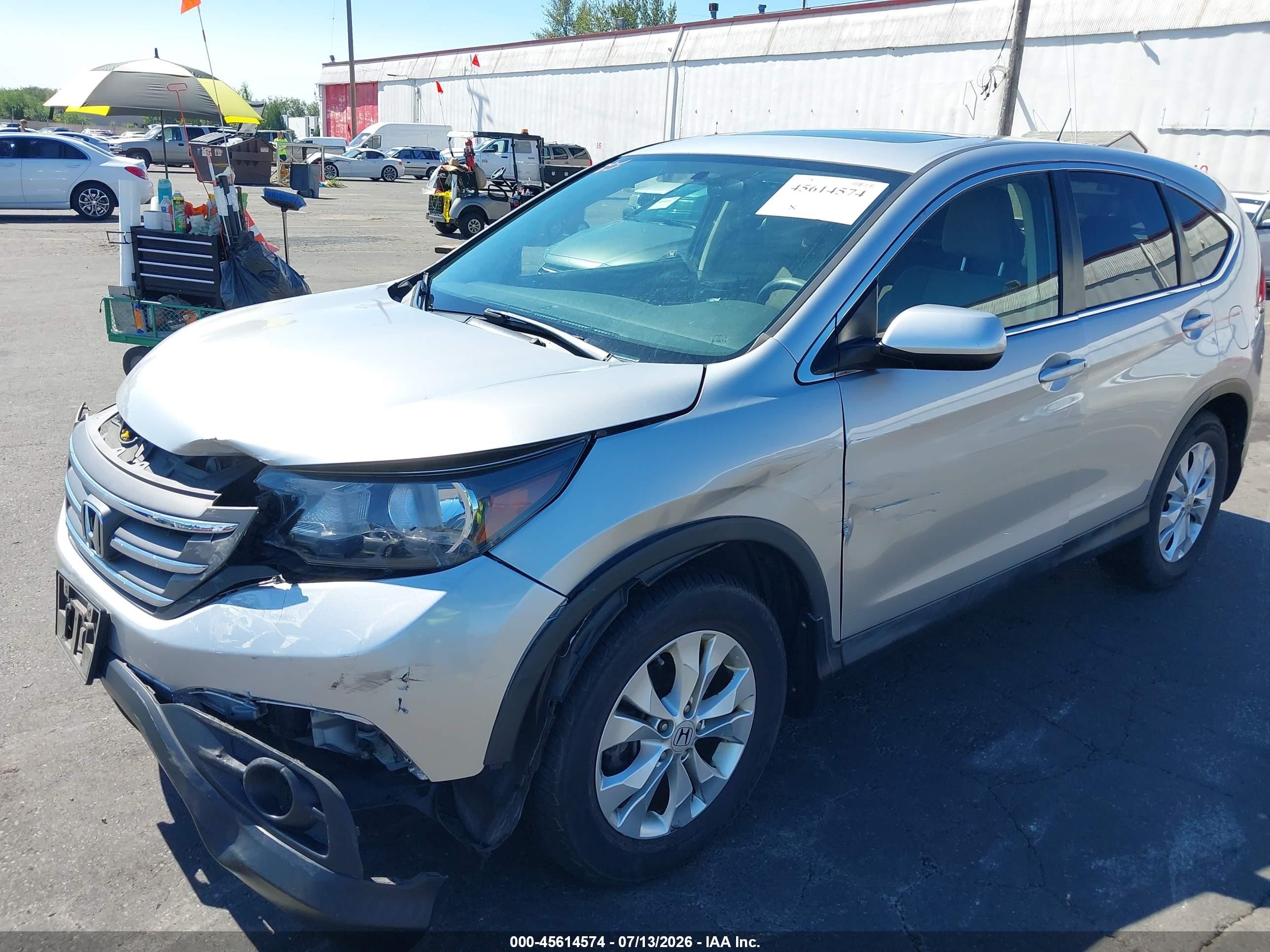 2012 Honda Cr-v Ex Серебряный vin: JHLRM4H55CC018910