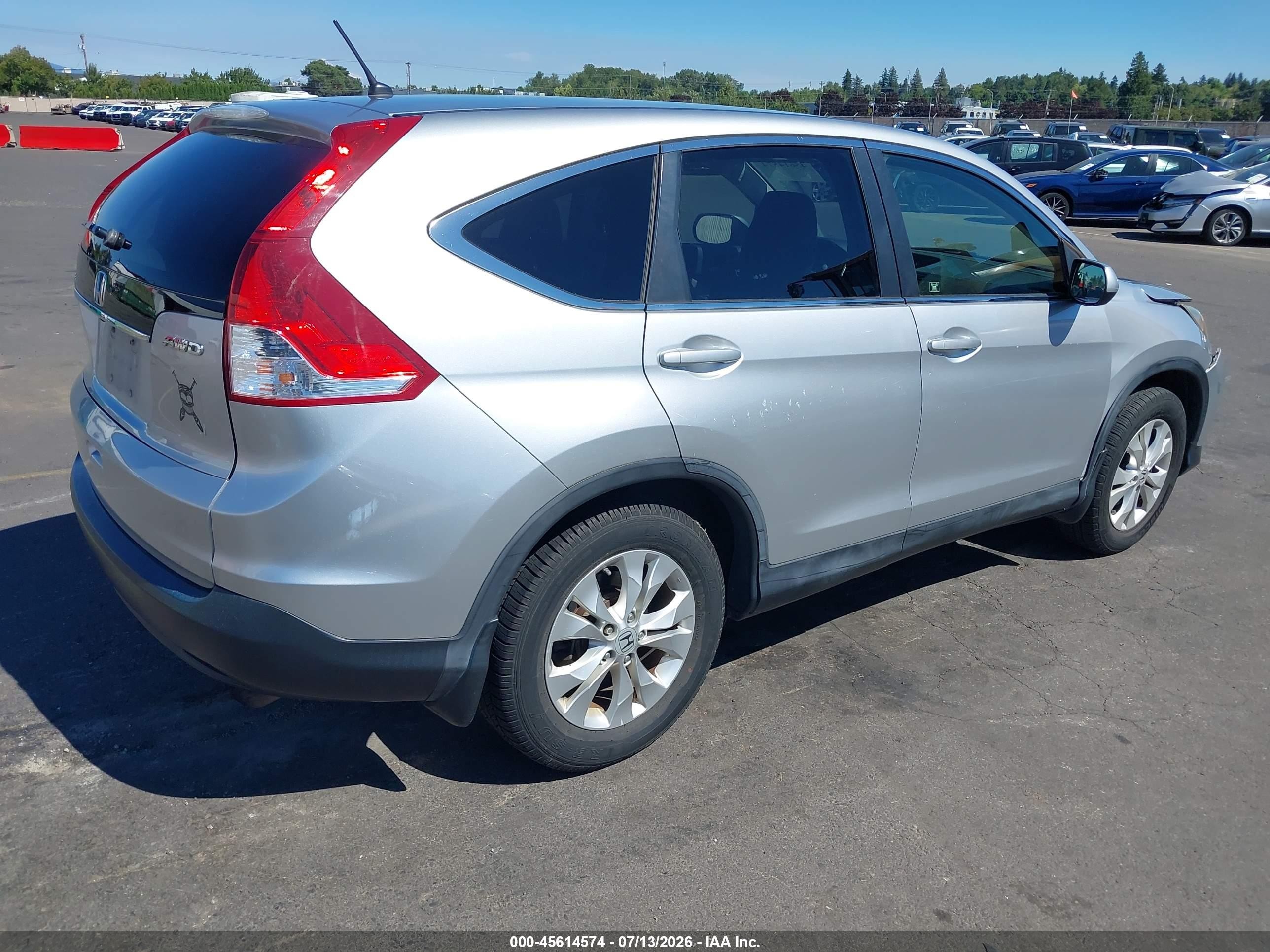 2012 Honda Cr-v Ex Серебряный vin: JHLRM4H55CC018910