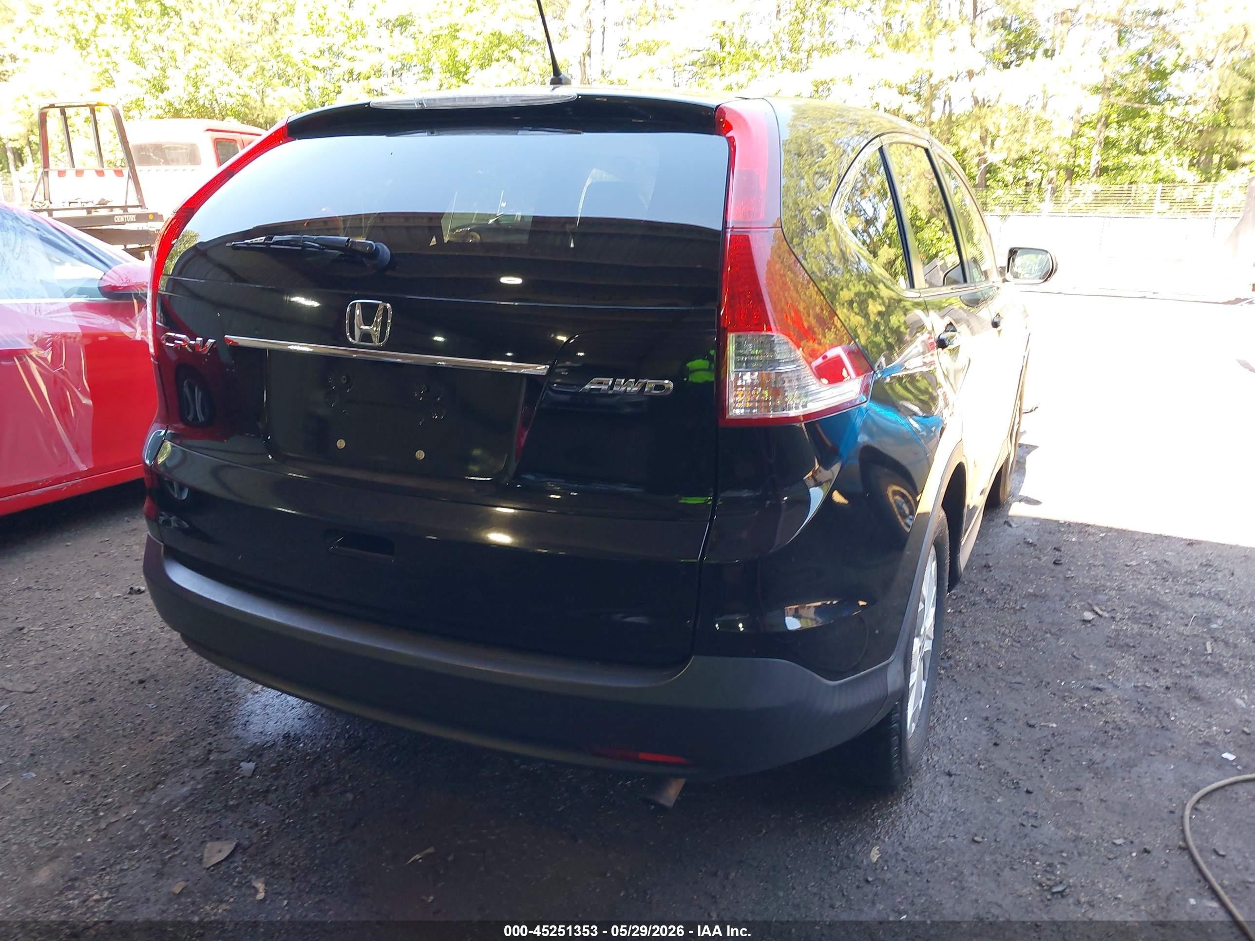 2012 Honda Cr-v Ex Black vin: JHLRM4H55CC027090
