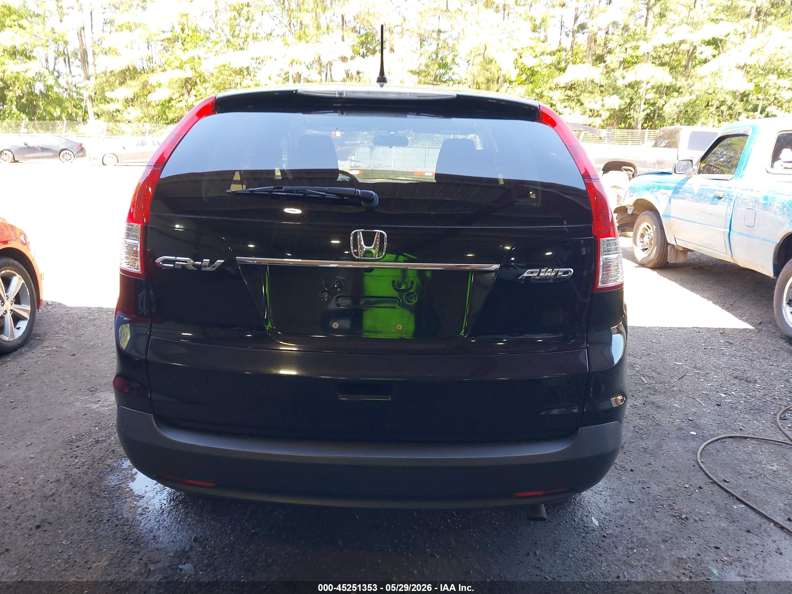 2012 Honda Cr-v Ex Black vin: JHLRM4H55CC027090