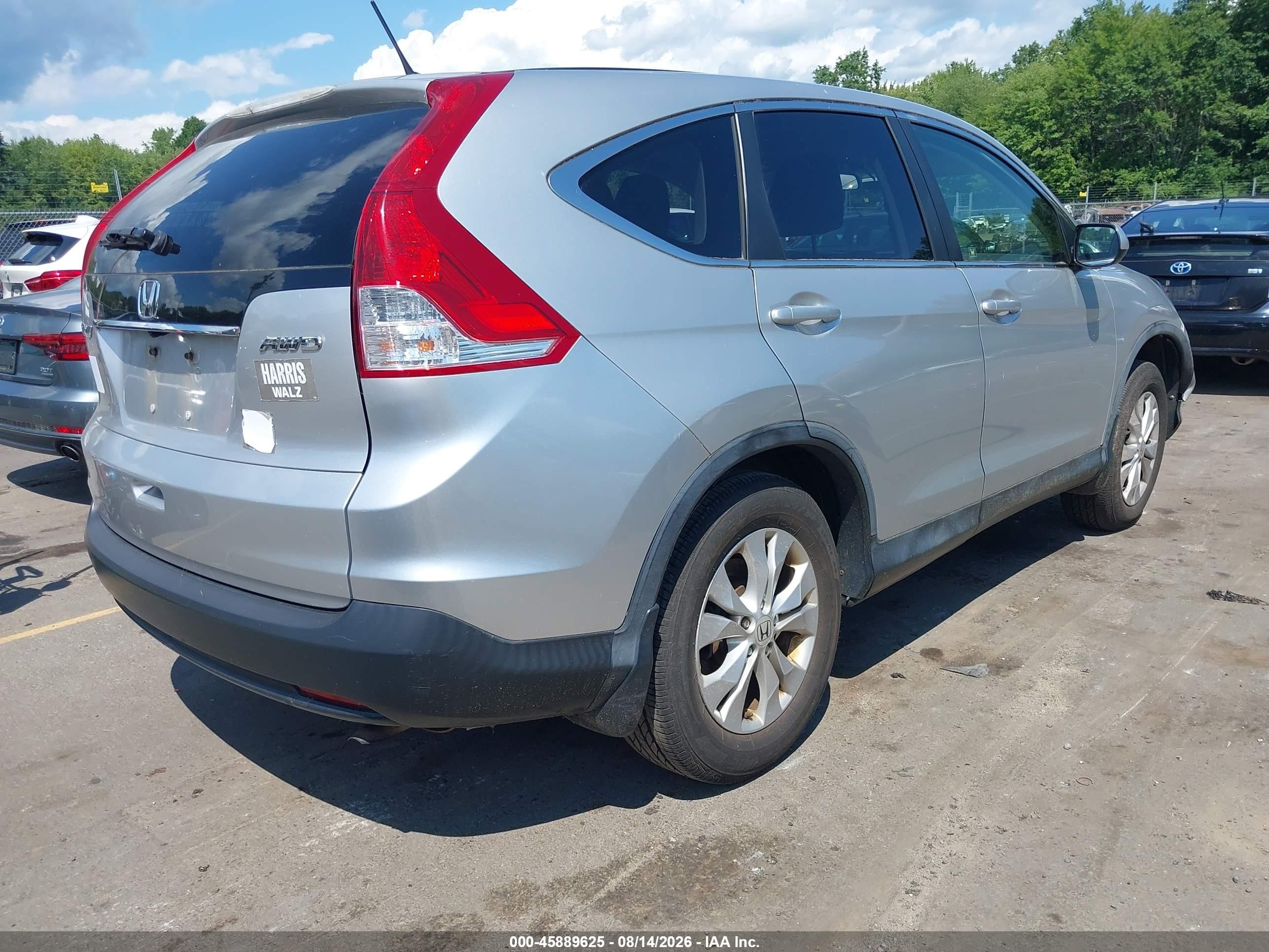 2012 Honda Cr-v Ex Silver vin: JHLRM4H56CC010959