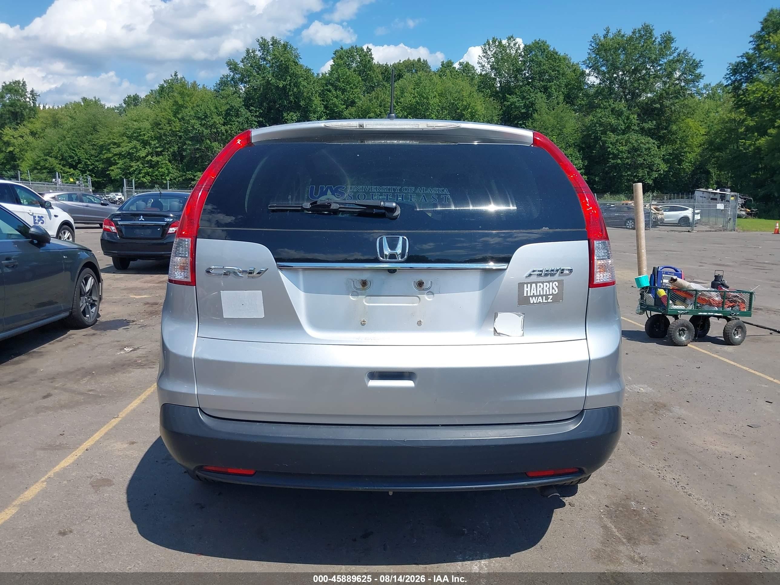 2012 Honda Cr-v Ex Silver vin: JHLRM4H56CC010959