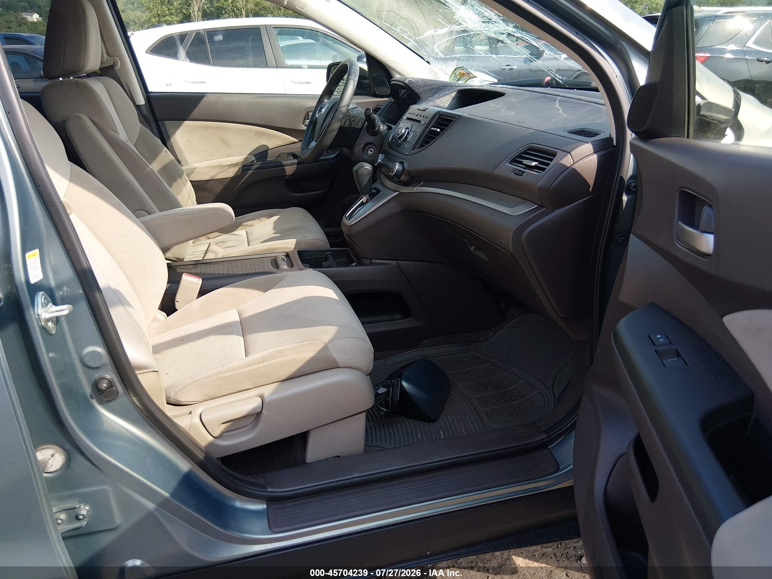 2012 Honda Cr-v Ex Turquoise vin: JHLRM4H56CC017720
