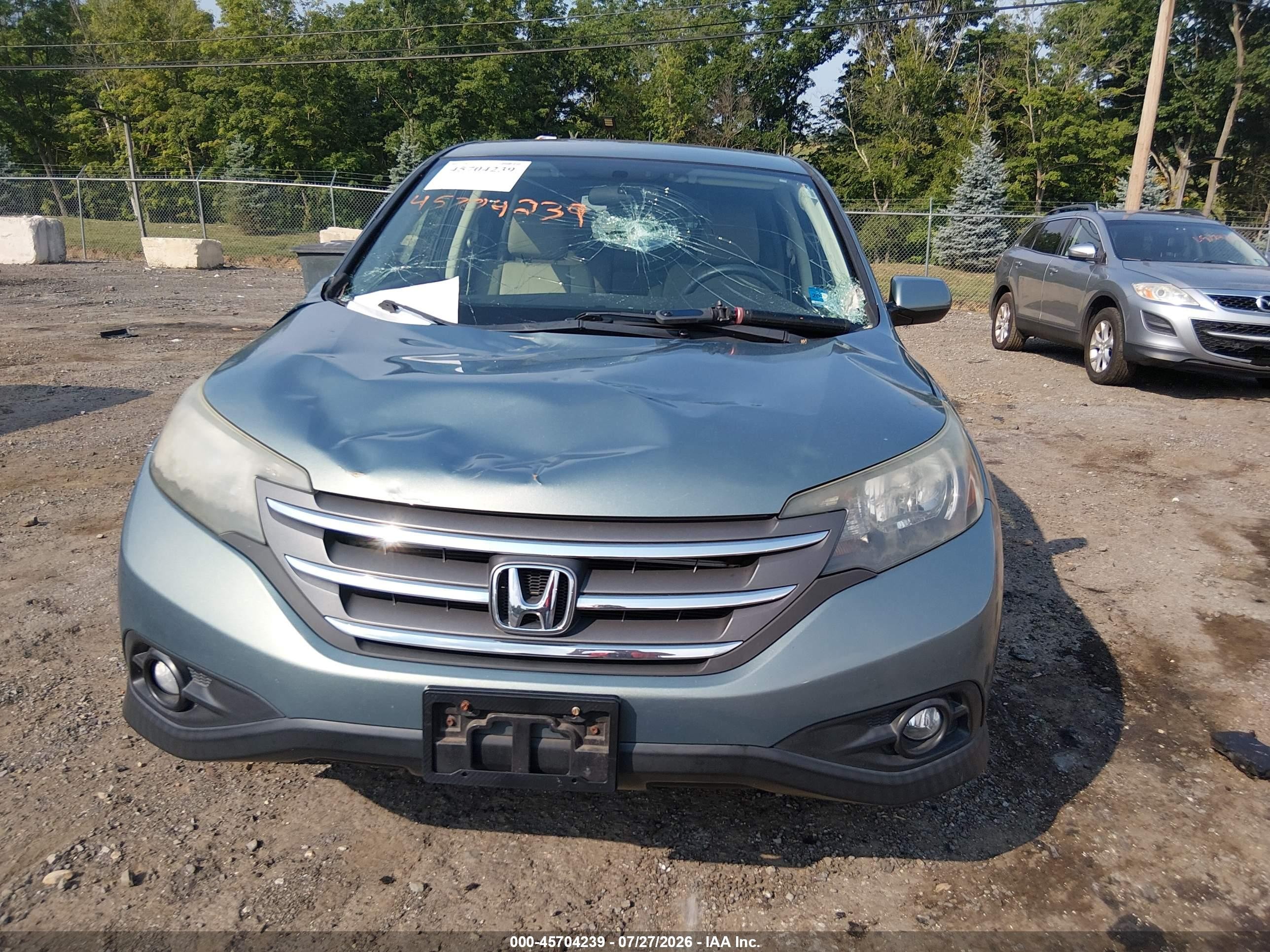 2012 Honda Cr-v Ex Turquoise vin: JHLRM4H56CC017720