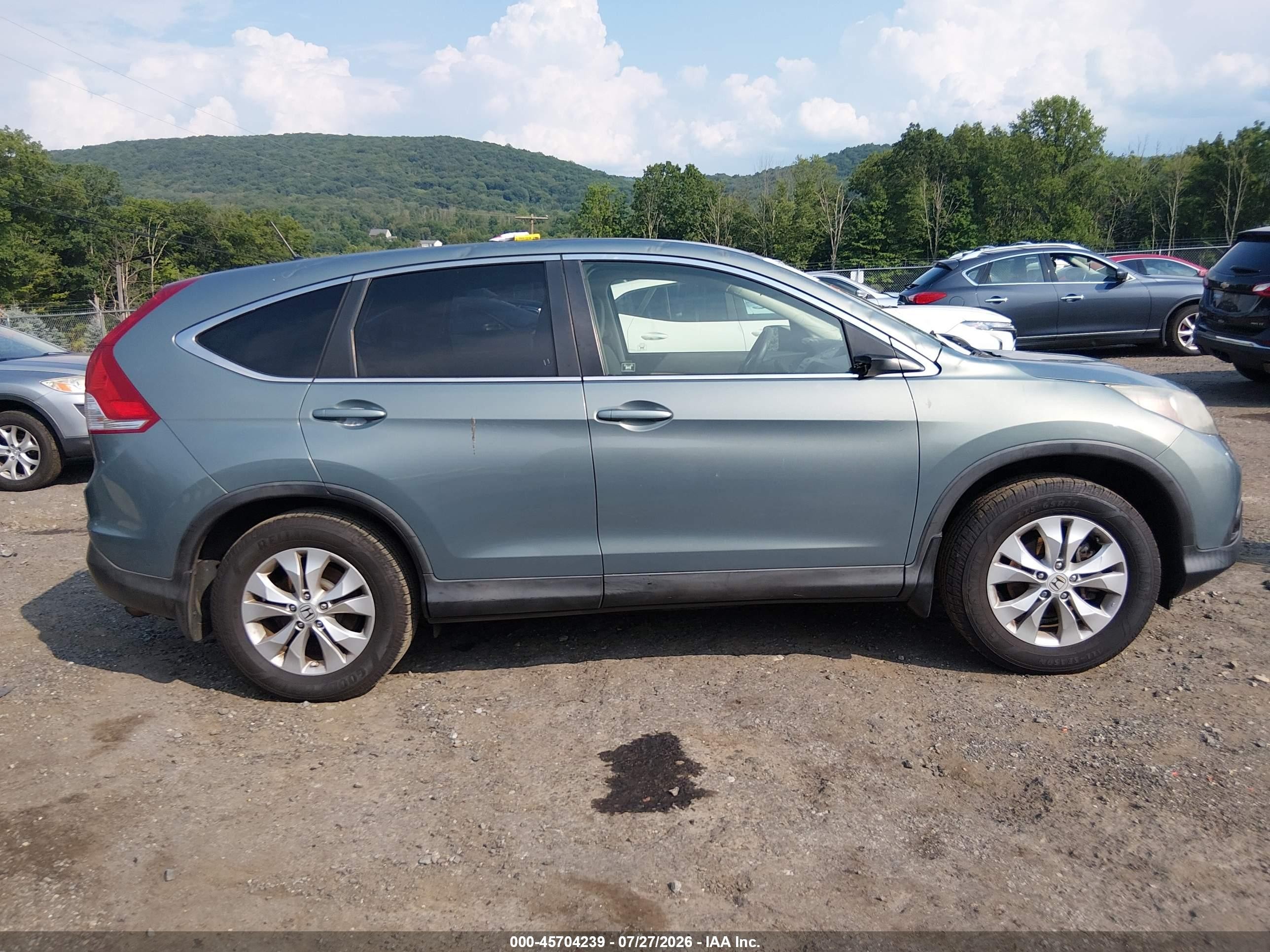2012 Honda Cr-v Ex Turquoise vin: JHLRM4H56CC017720