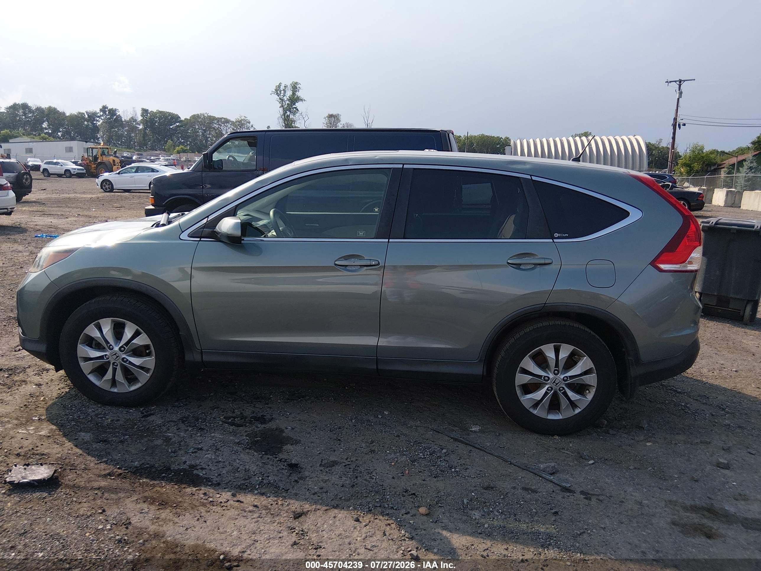 2012 Honda Cr-v Ex Turquoise vin: JHLRM4H56CC017720