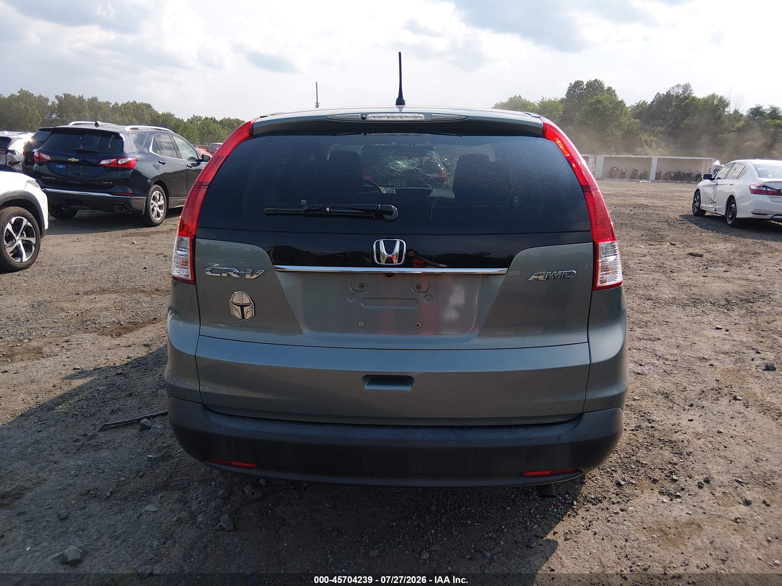 2012 Honda Cr-v Ex Turquoise vin: JHLRM4H56CC017720
