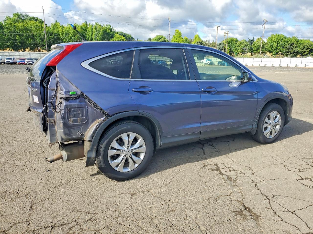 2012 Honda Cr-v Ex Blue vin: JHLRM4H56CC029317