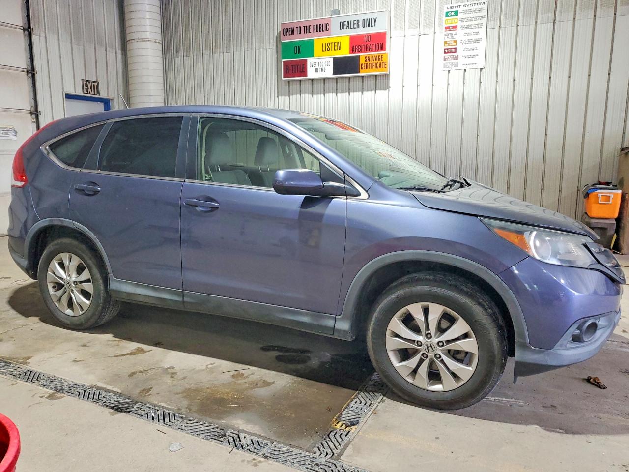 2012 Honda Cr-v Ex Blue vin: JHLRM4H57CC017497