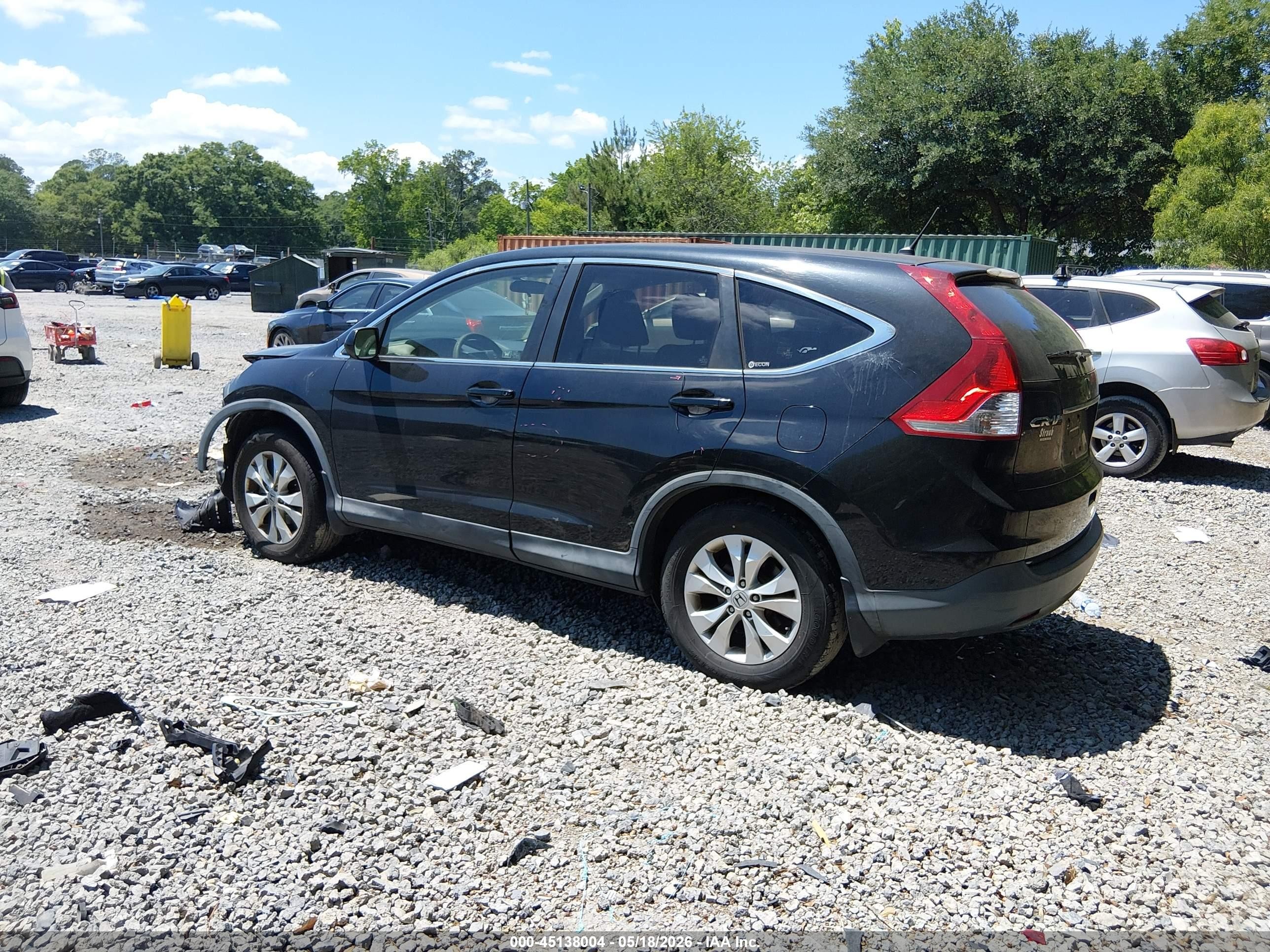 2012 Honda Cr-v Ex Black vin: JHLRM4H58CC016018