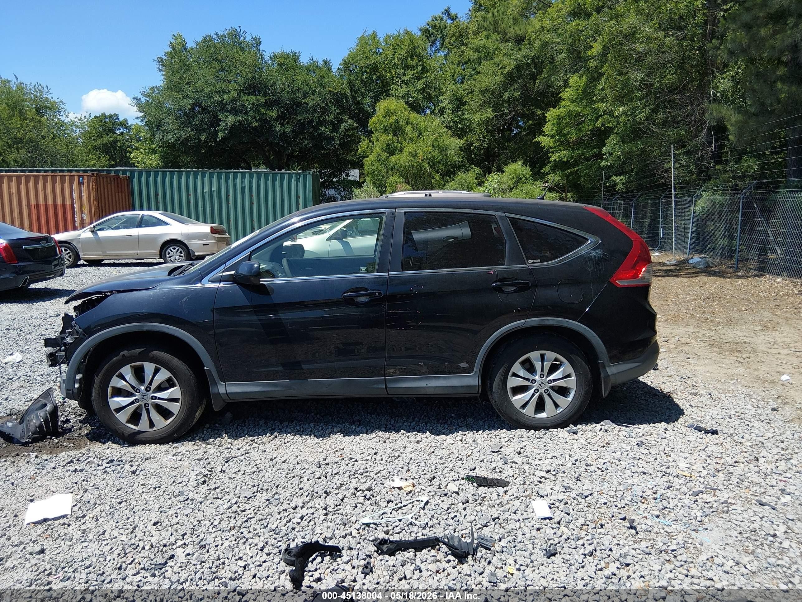 2012 Honda Cr-v Ex Black vin: JHLRM4H58CC016018