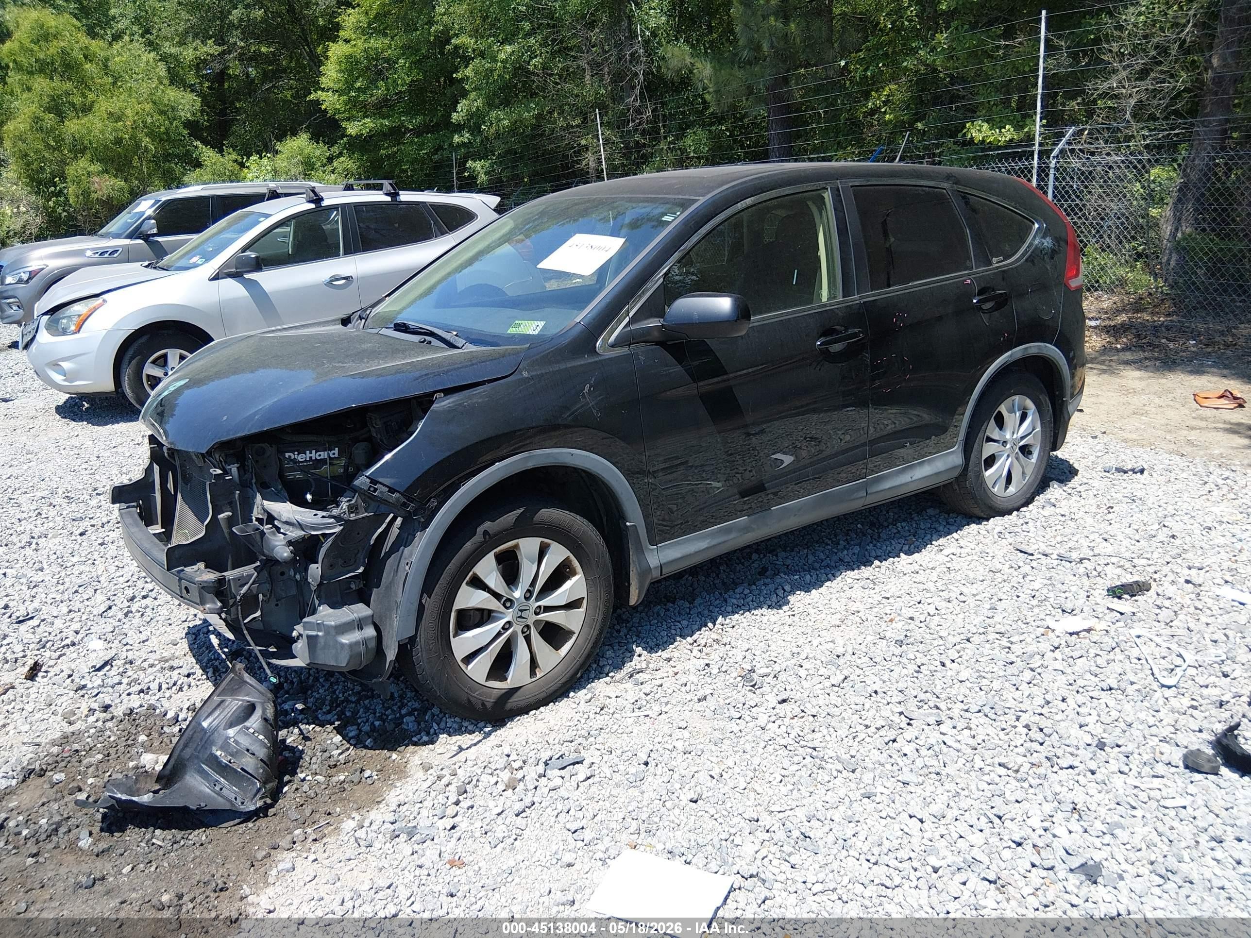 2012 Honda Cr-v Ex Black vin: JHLRM4H58CC016018