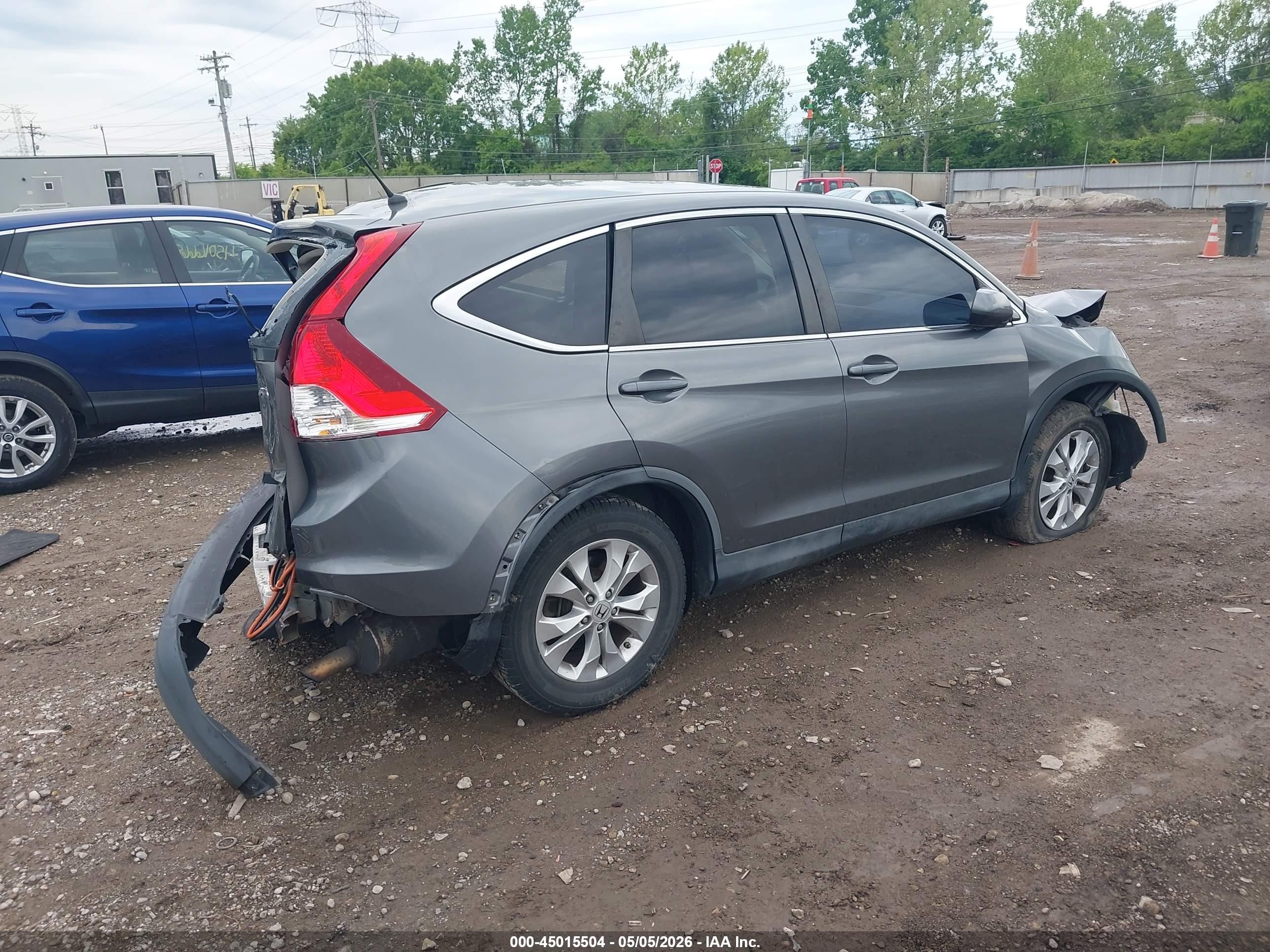 2012 Honda Cr-v Ex Серый vin: JHLRM4H58CC020537